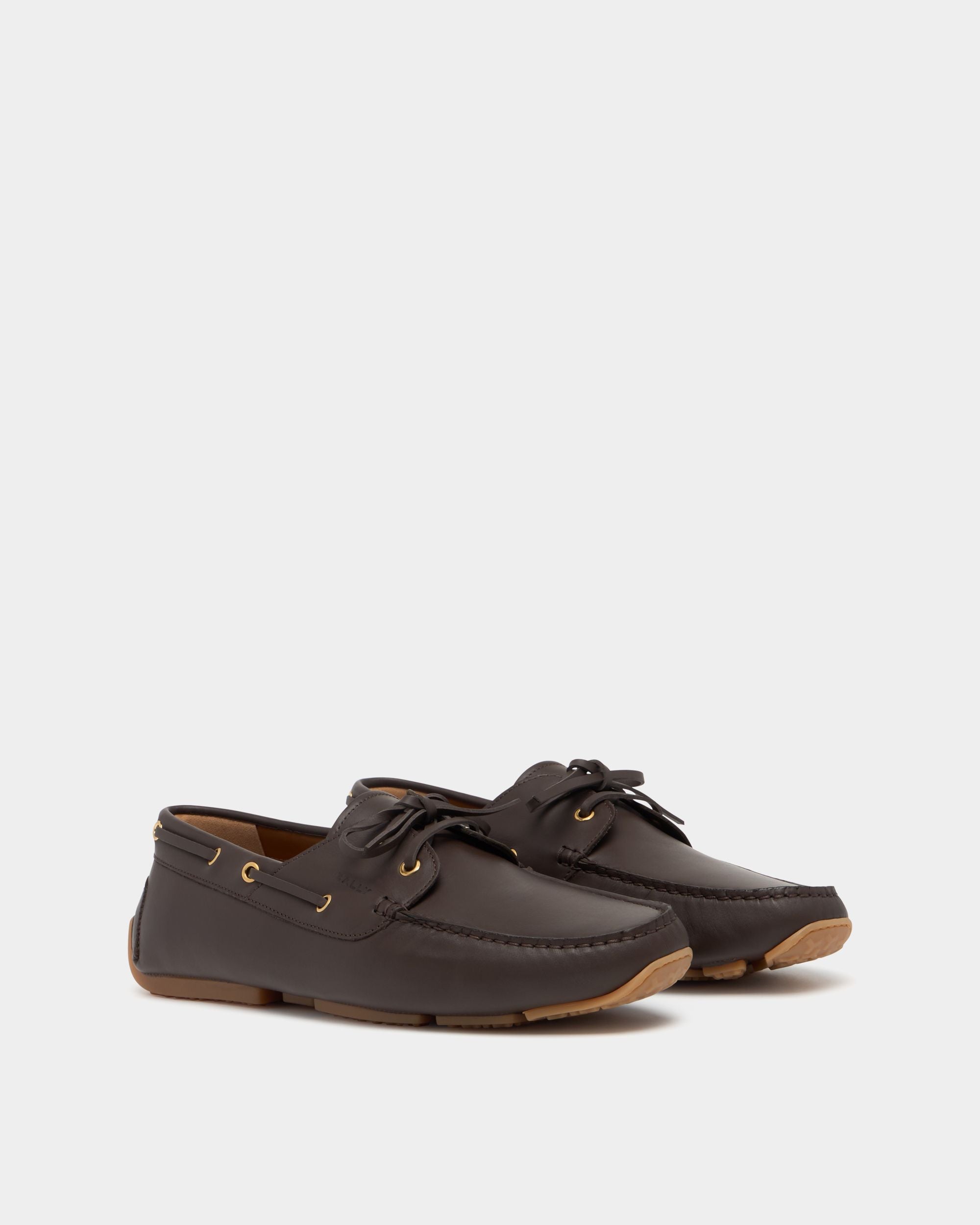Bally Global - Zapato Driver Pilot De Piel Marrón Ámbar - Marrón