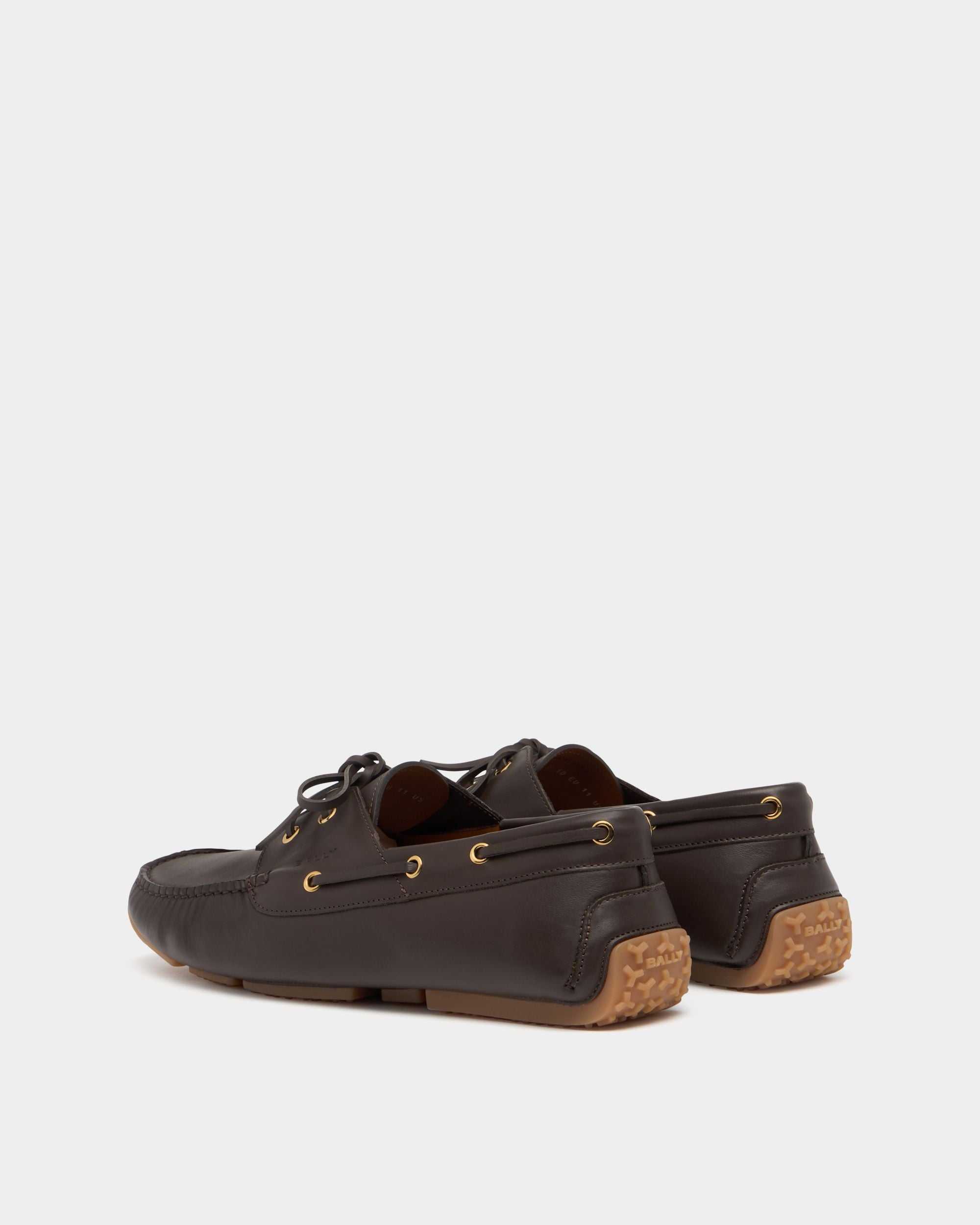 Bally Global - Zapato Driver Pilot De Piel Marrón Ámbar - Marrón
