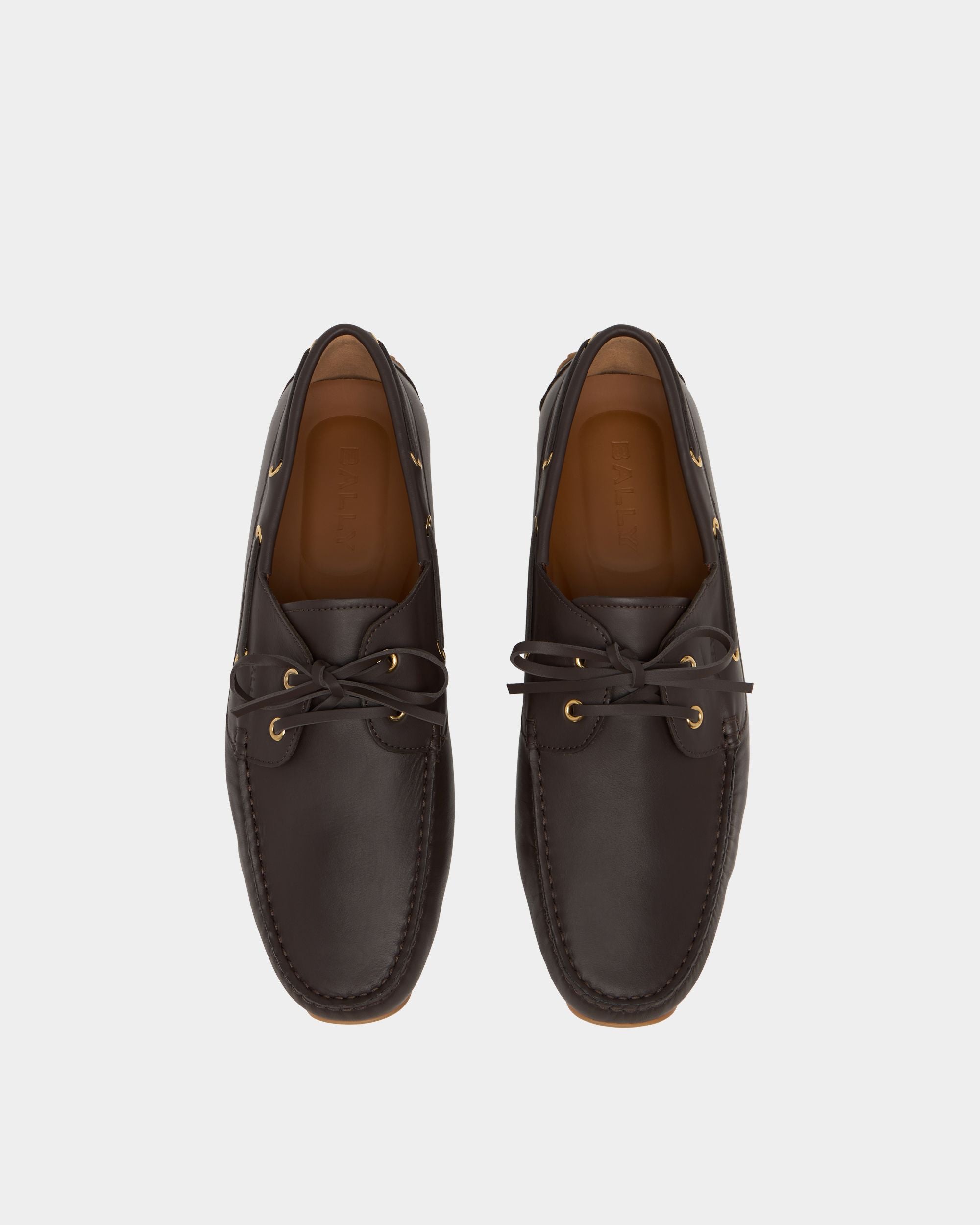 Bally Global - Zapato Driver Pilot De Piel Marrón Ámbar - Marrón
