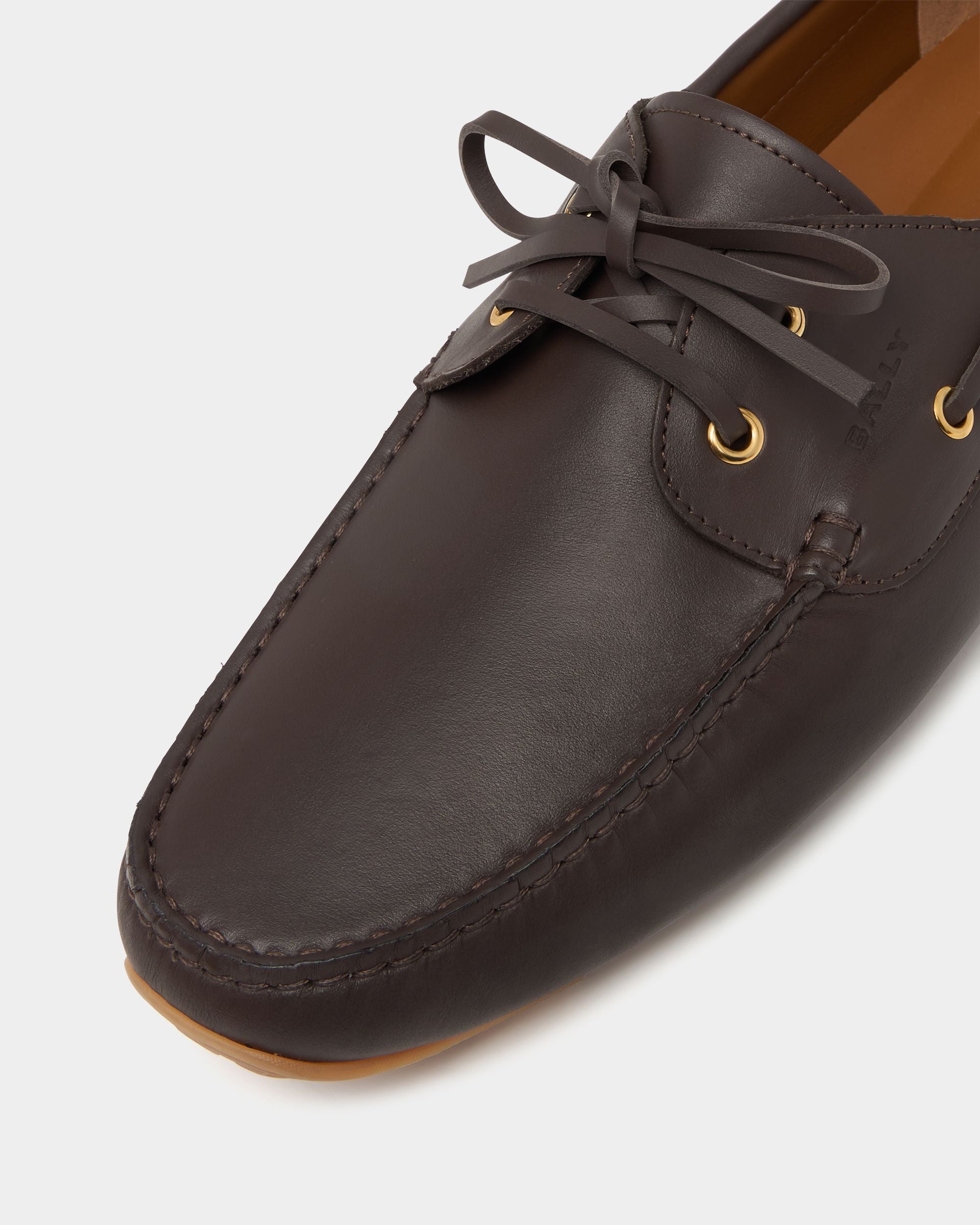 Bally Global - Zapato Driver Pilot De Piel Marrón Ámbar - Marrón