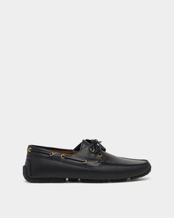 Zapato Driver Pilot De Piel Negra