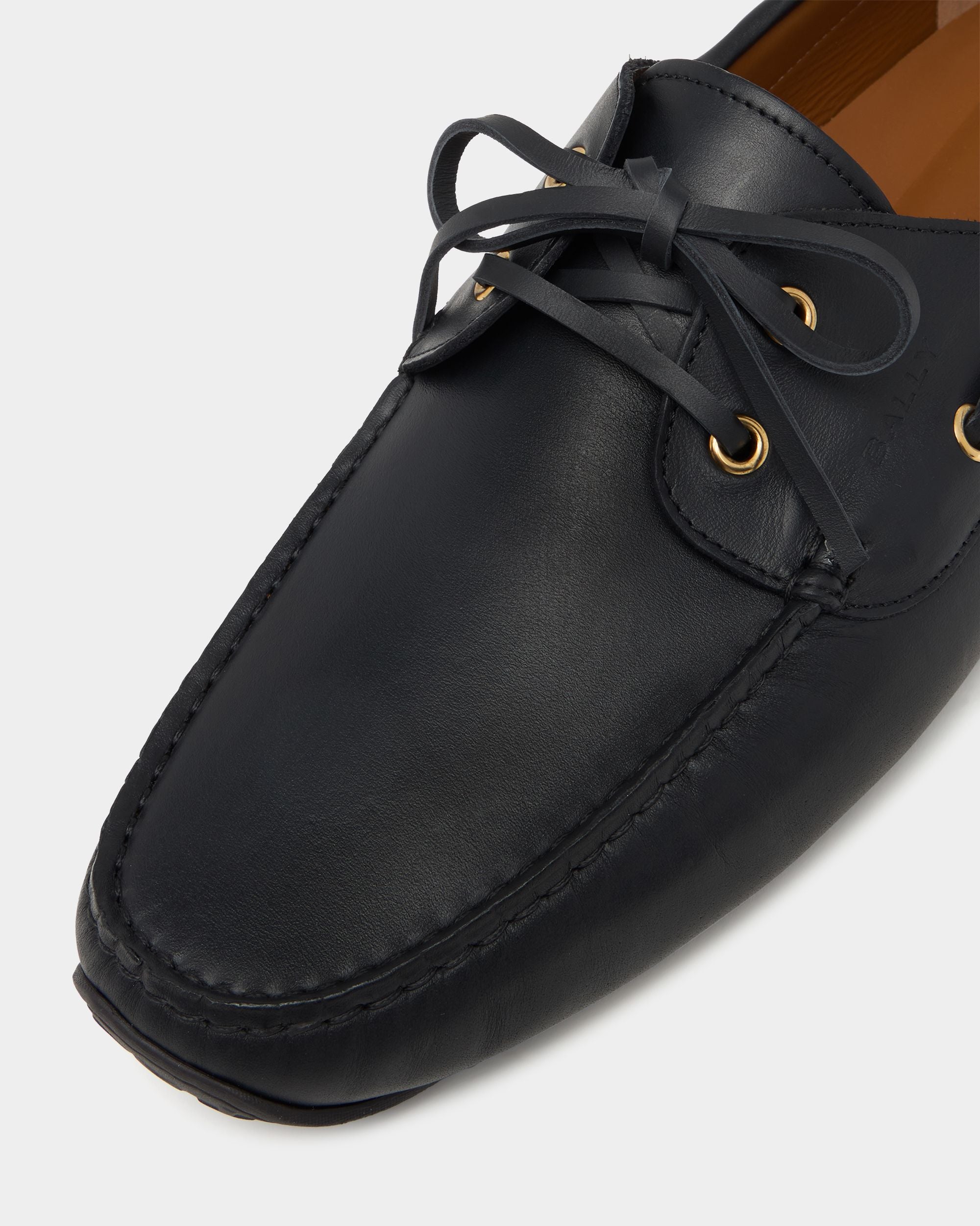 Bally Global - Pilot Driver-Schuhe aus schwarzem Leder - Schwarz