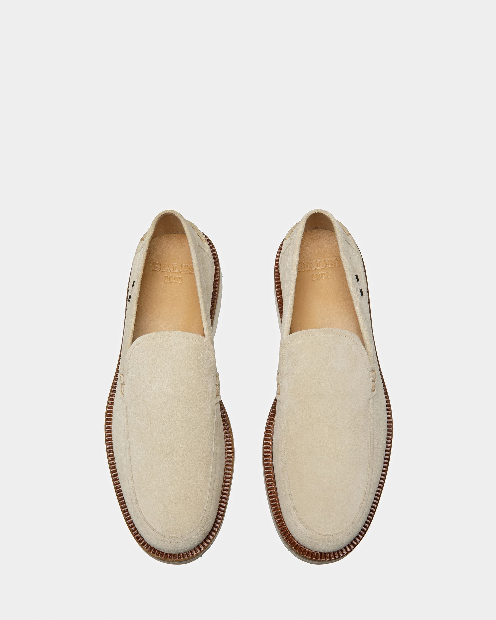 Bally Global - Novald Leather Loafers In Fossil - Beige