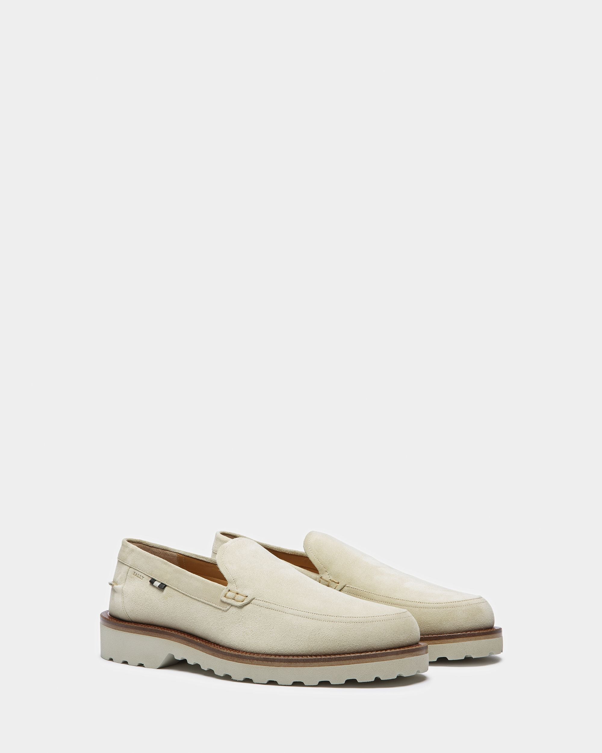 Bally Global - Novald Leather Loafers In Fossil - Beige