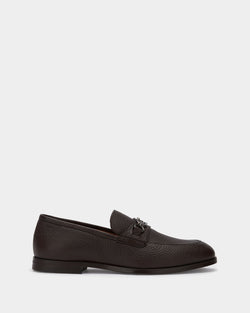 Loafer in Brown Grained Leather
