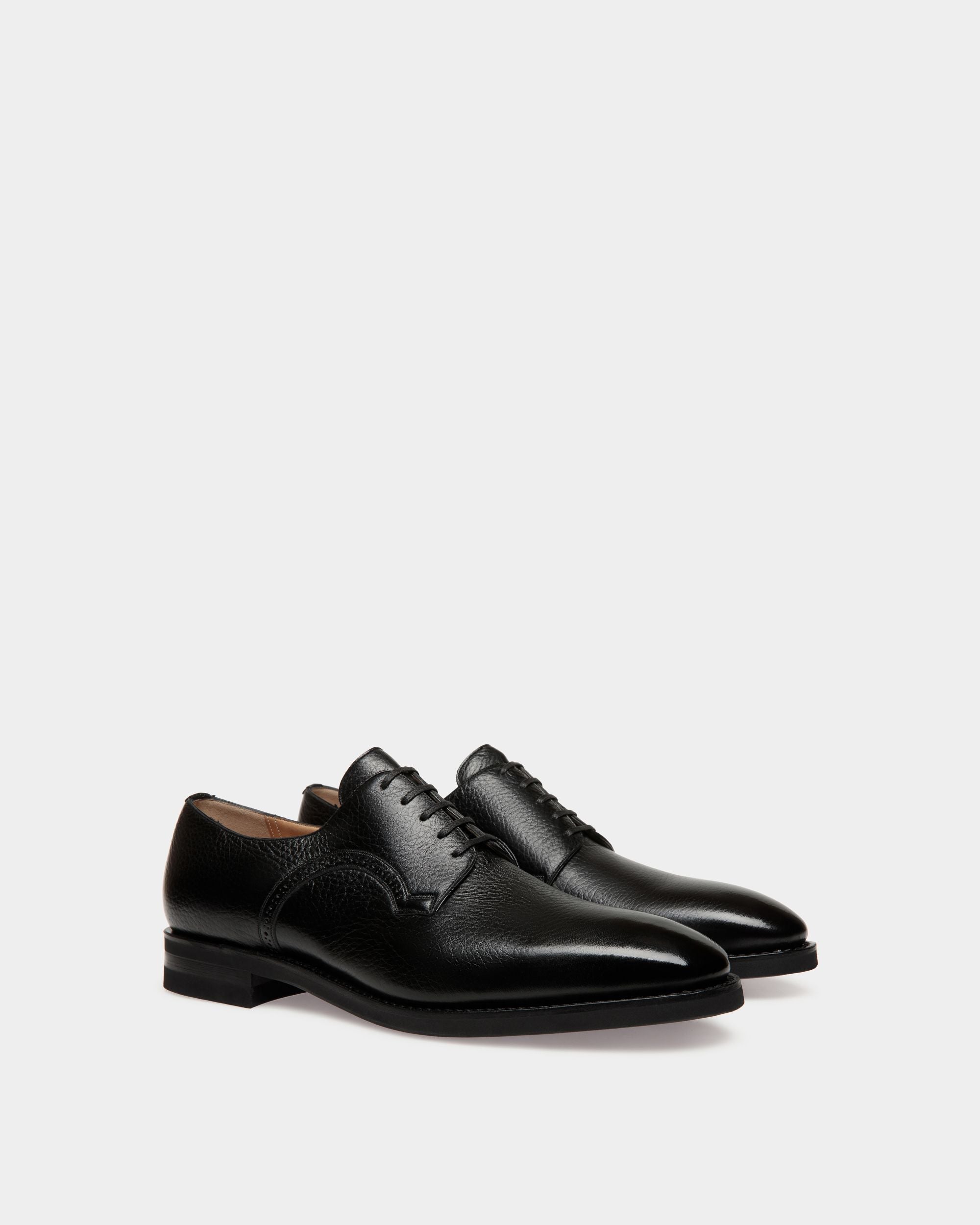 Bally Global - Scribe Derby in Black Deer Leather - Black