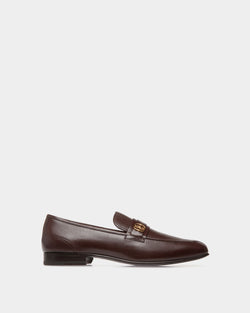Suisse Loafer in Brown Grained Leather