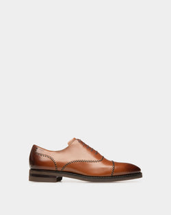 Scleyr Leather Oxfords In Brown
