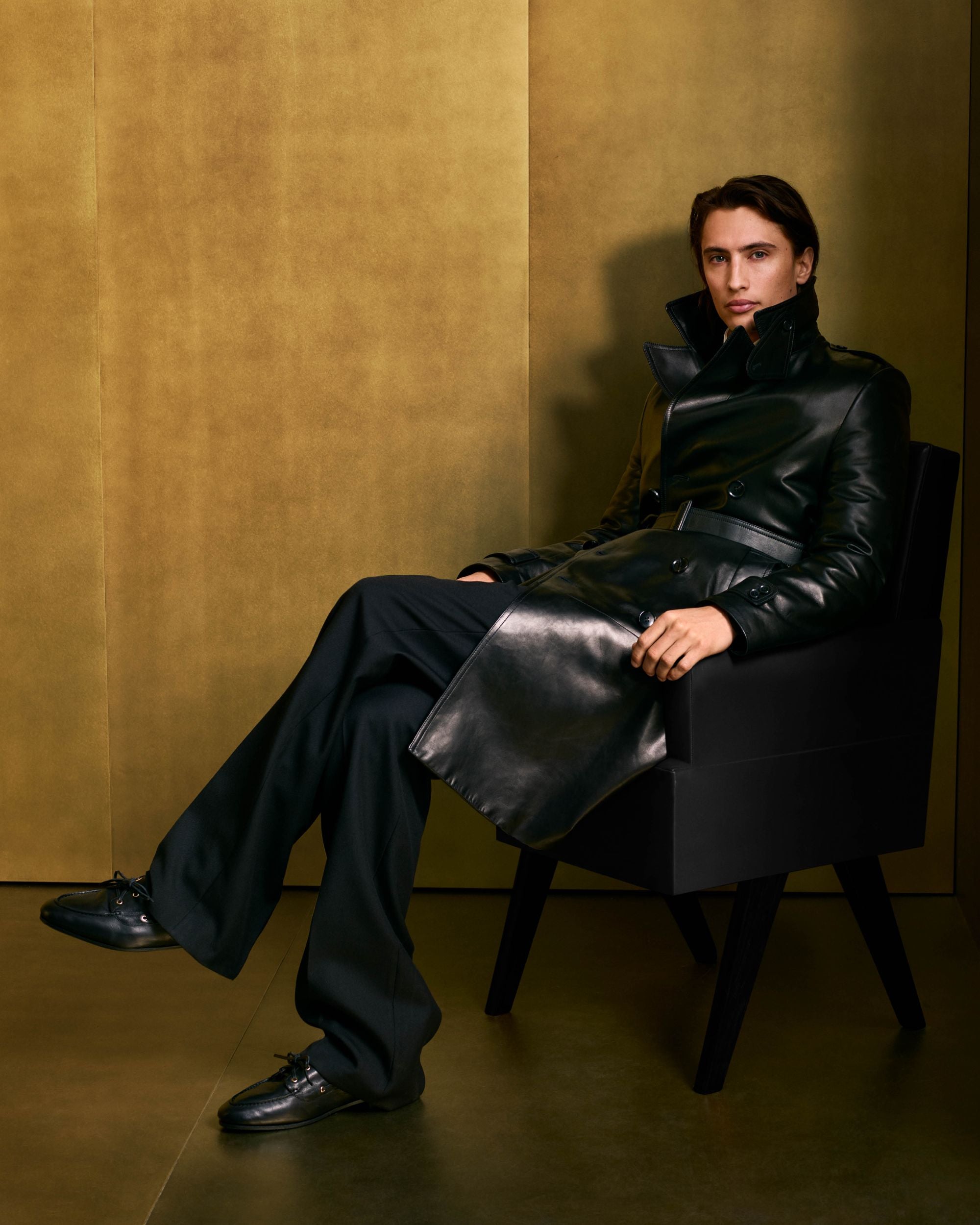 Bally Global - Mocassin Plume En Cuir Noir - Noir