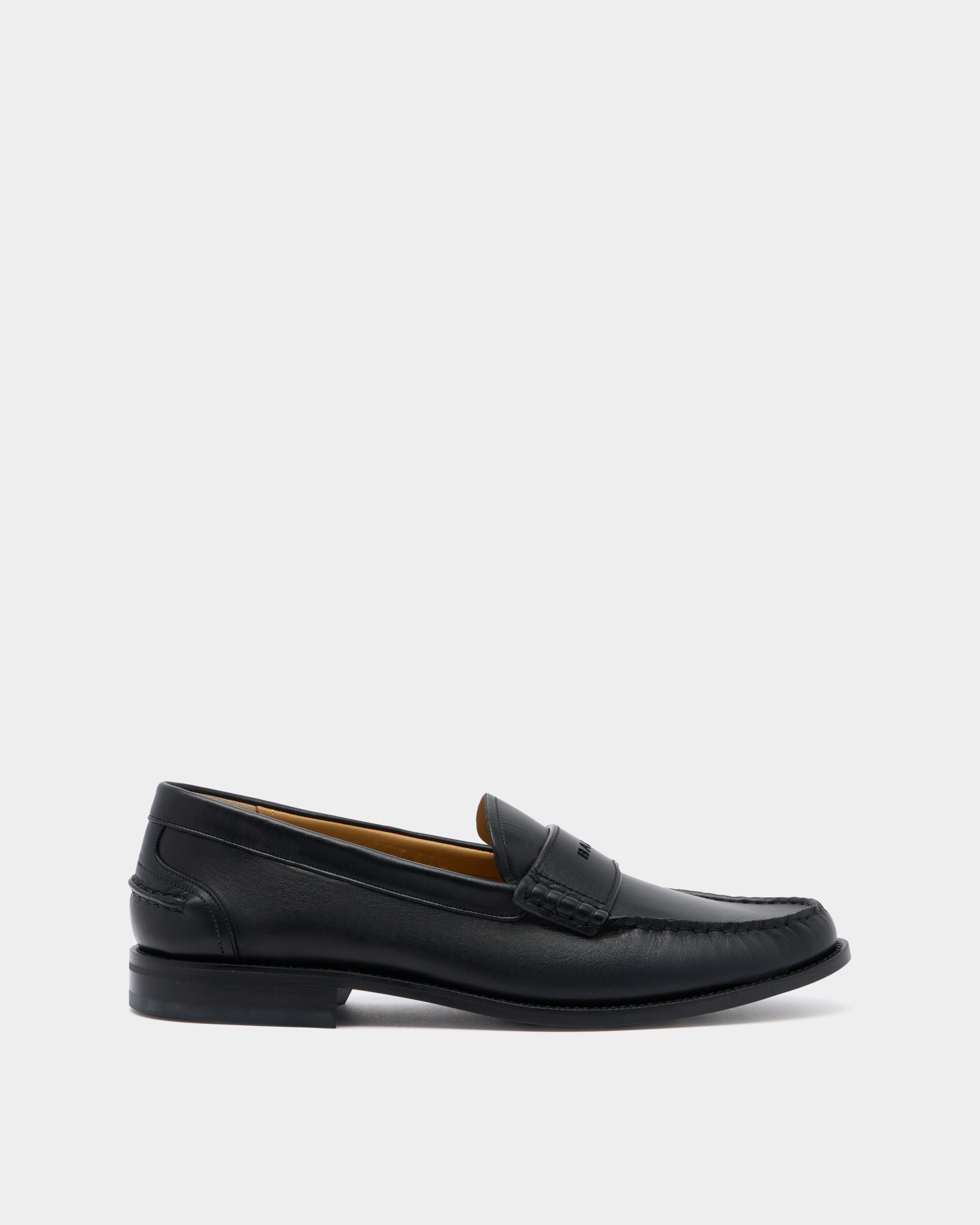 Bally Global - Moccasin In Black Leather - Black