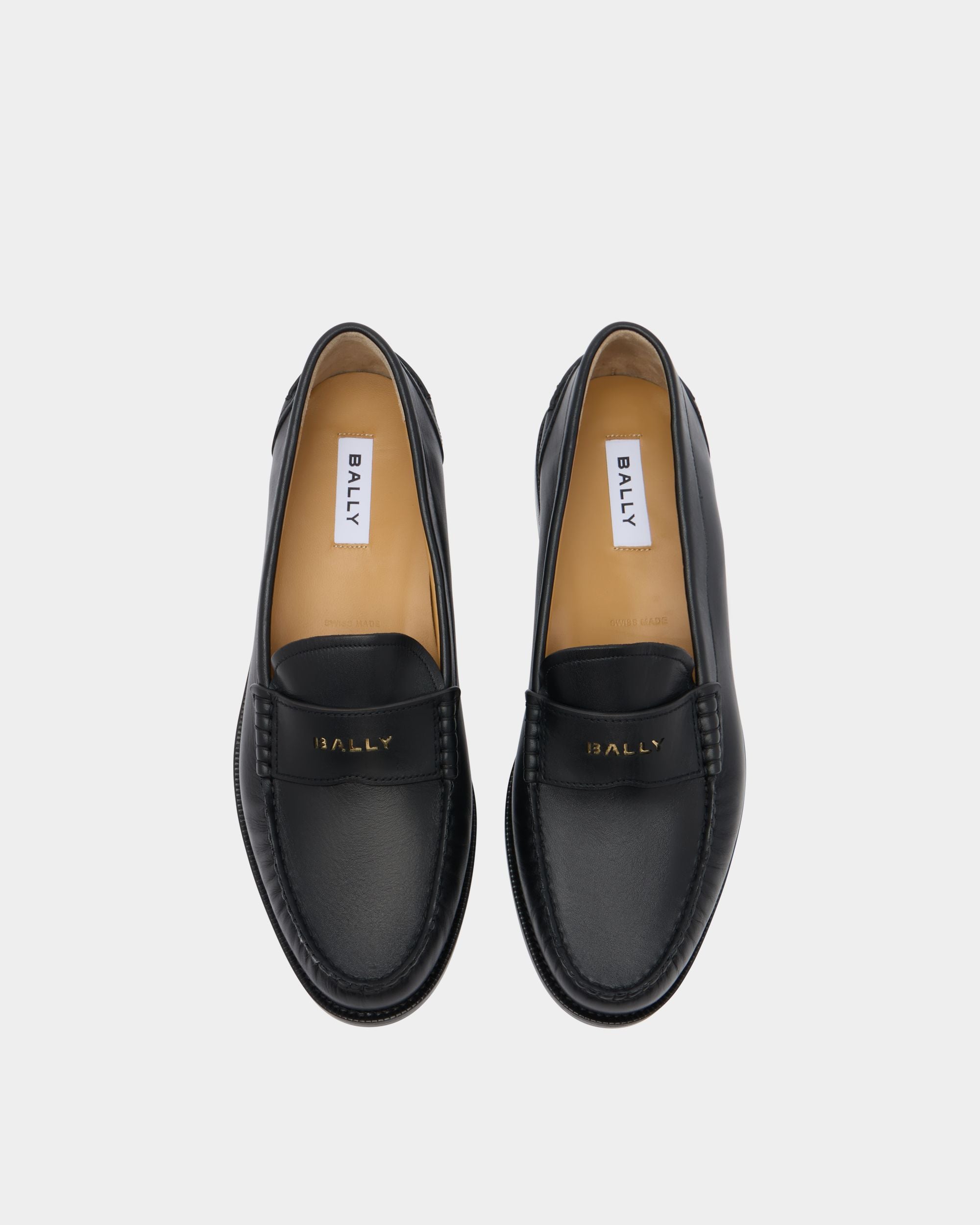 Bally Global - Moccasin In Black Leather - Black