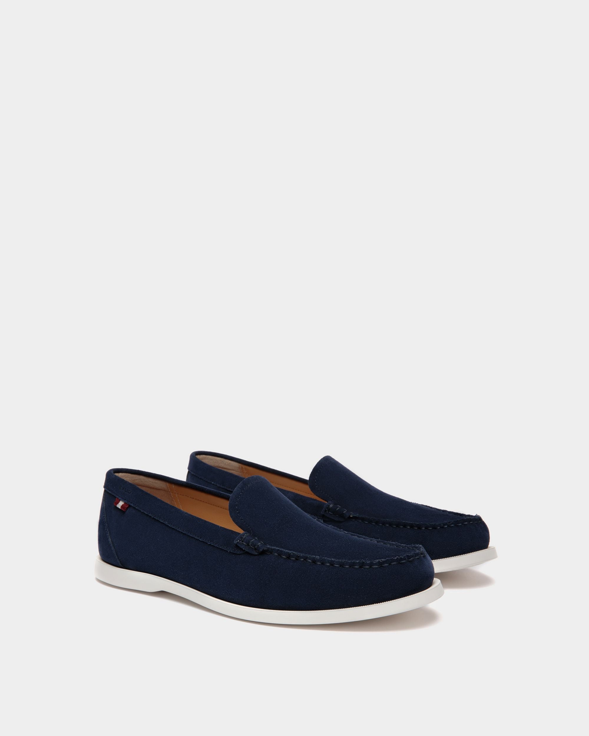 Bally Global - Nelson Loafer in Suede - Blue