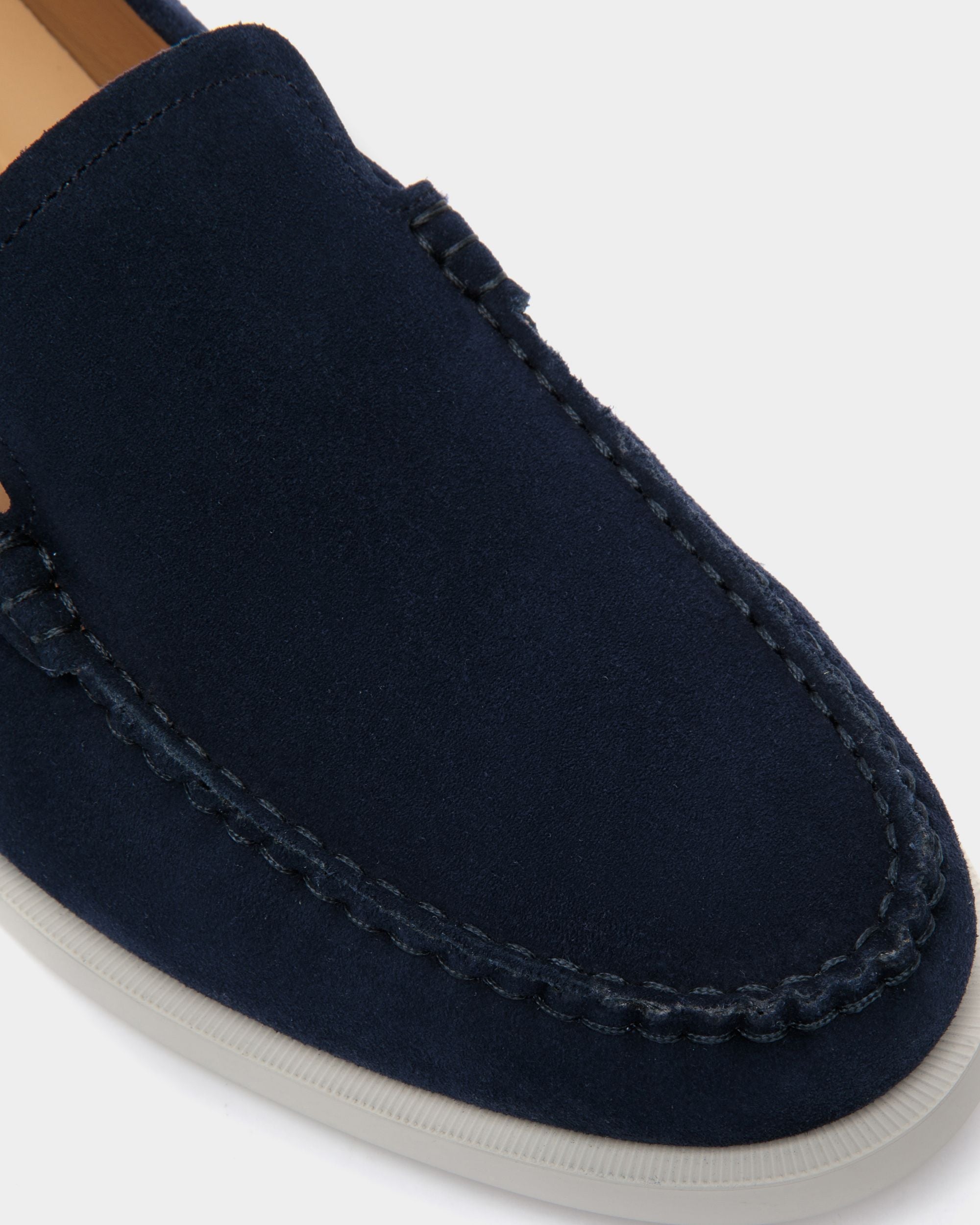 Bally Global - Nelson Loafer in Suede - Blue