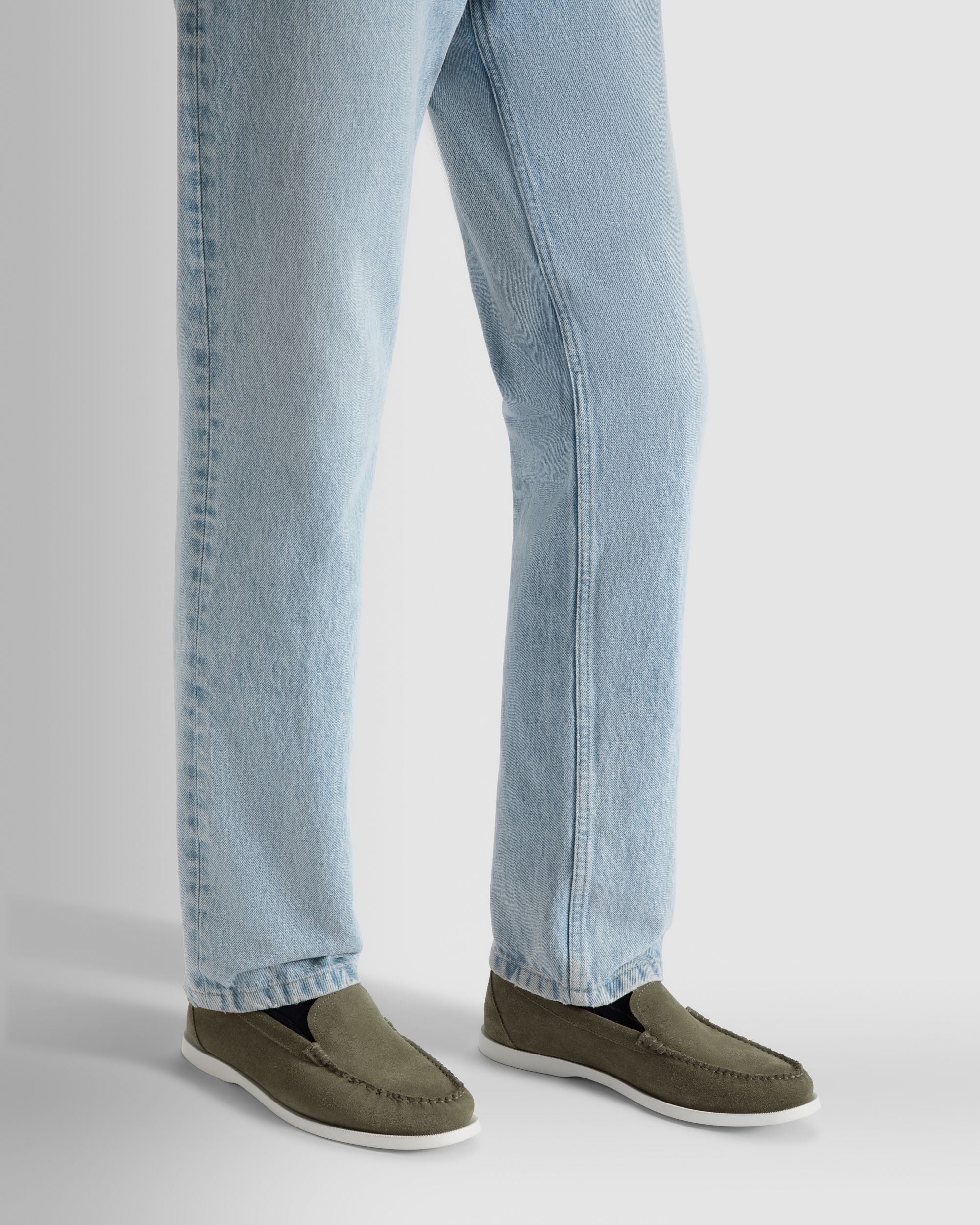 Bally Global - Nelson Loafer In Olive Green Suede - Green