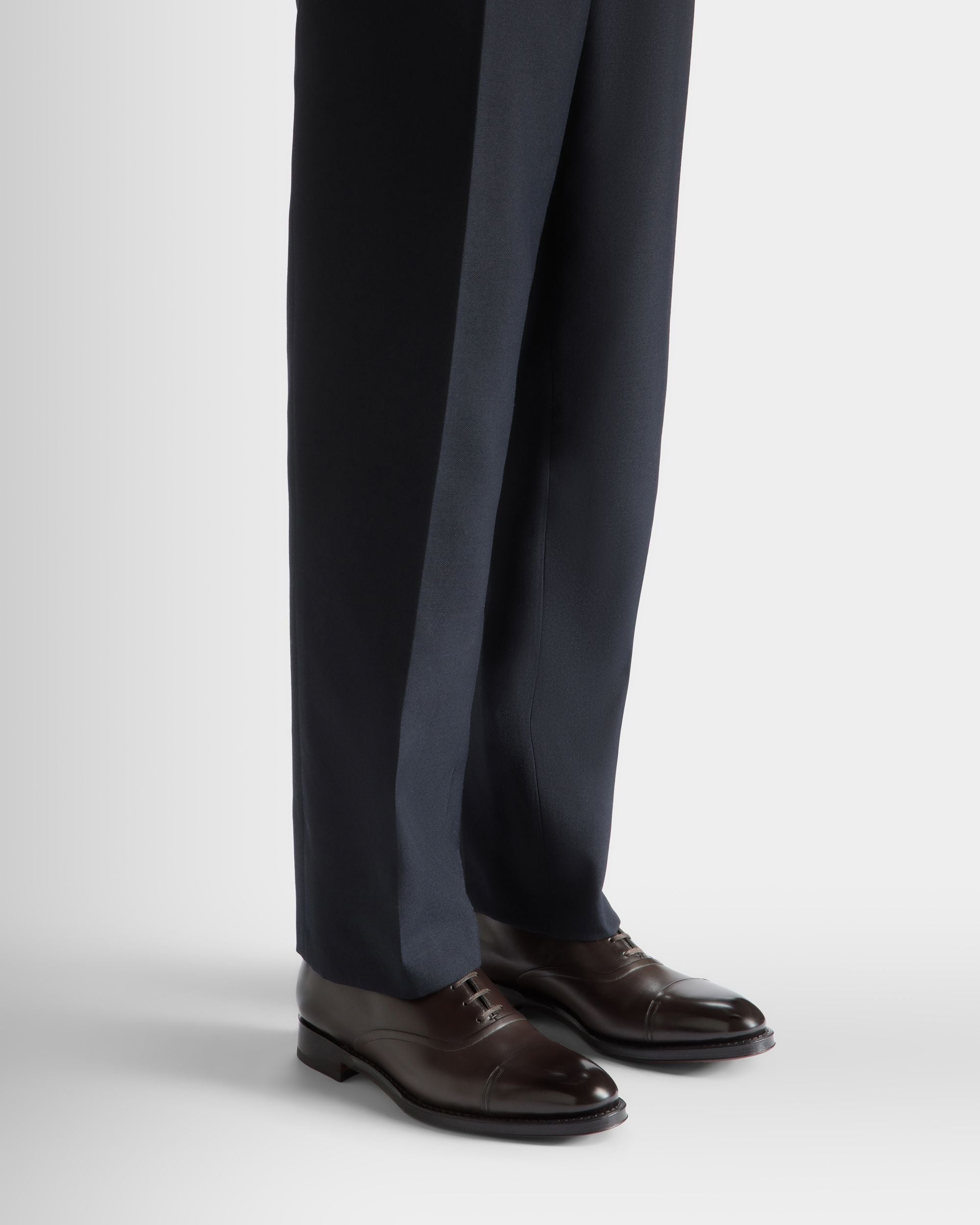 Bally Global - Scribe Un Oxford in Ebony Leather - Brown