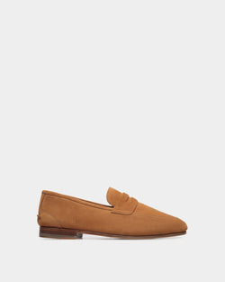 Plume Loafer in Brown Suede