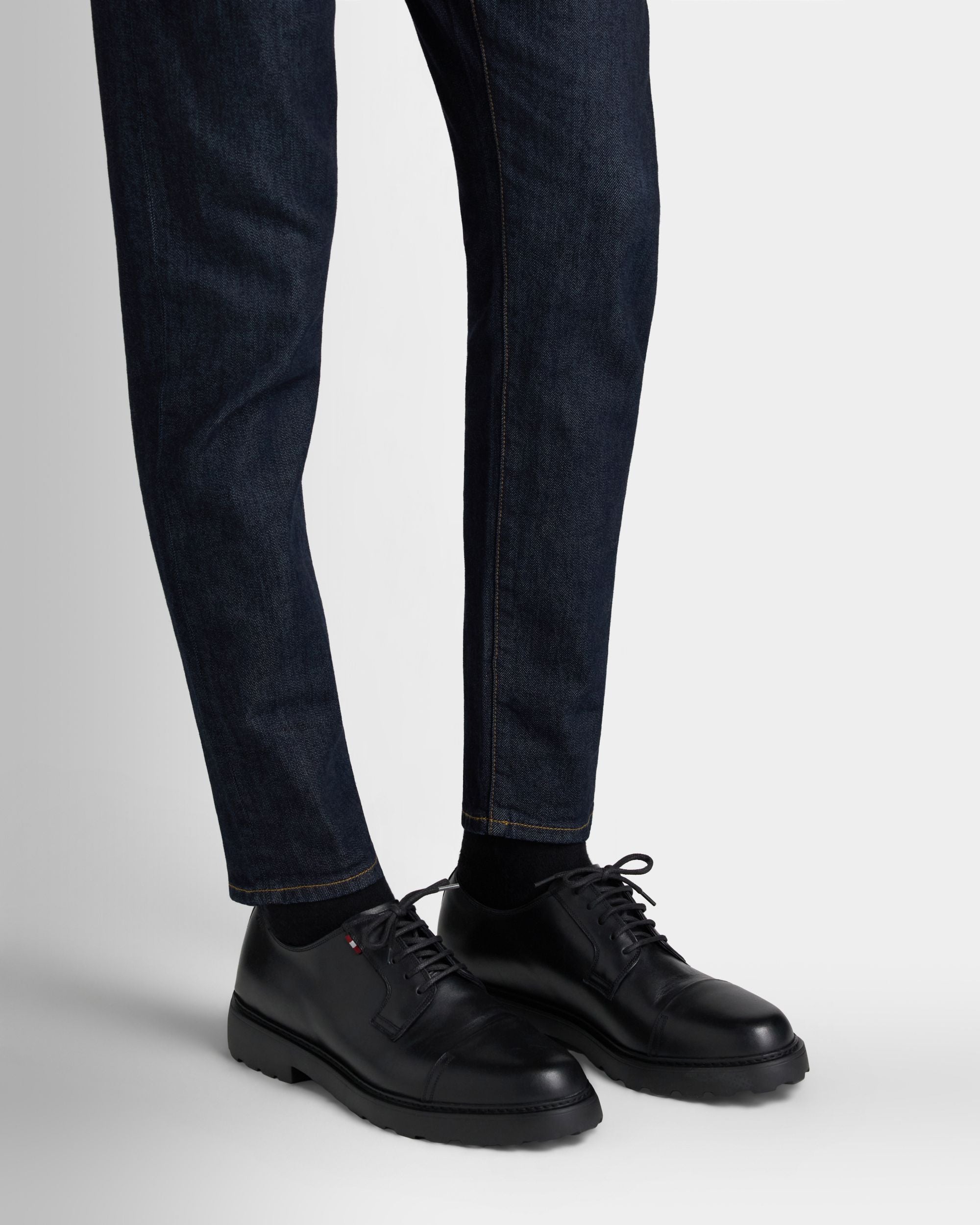 Bally Global - Gusto Derby in Black Leather - Black