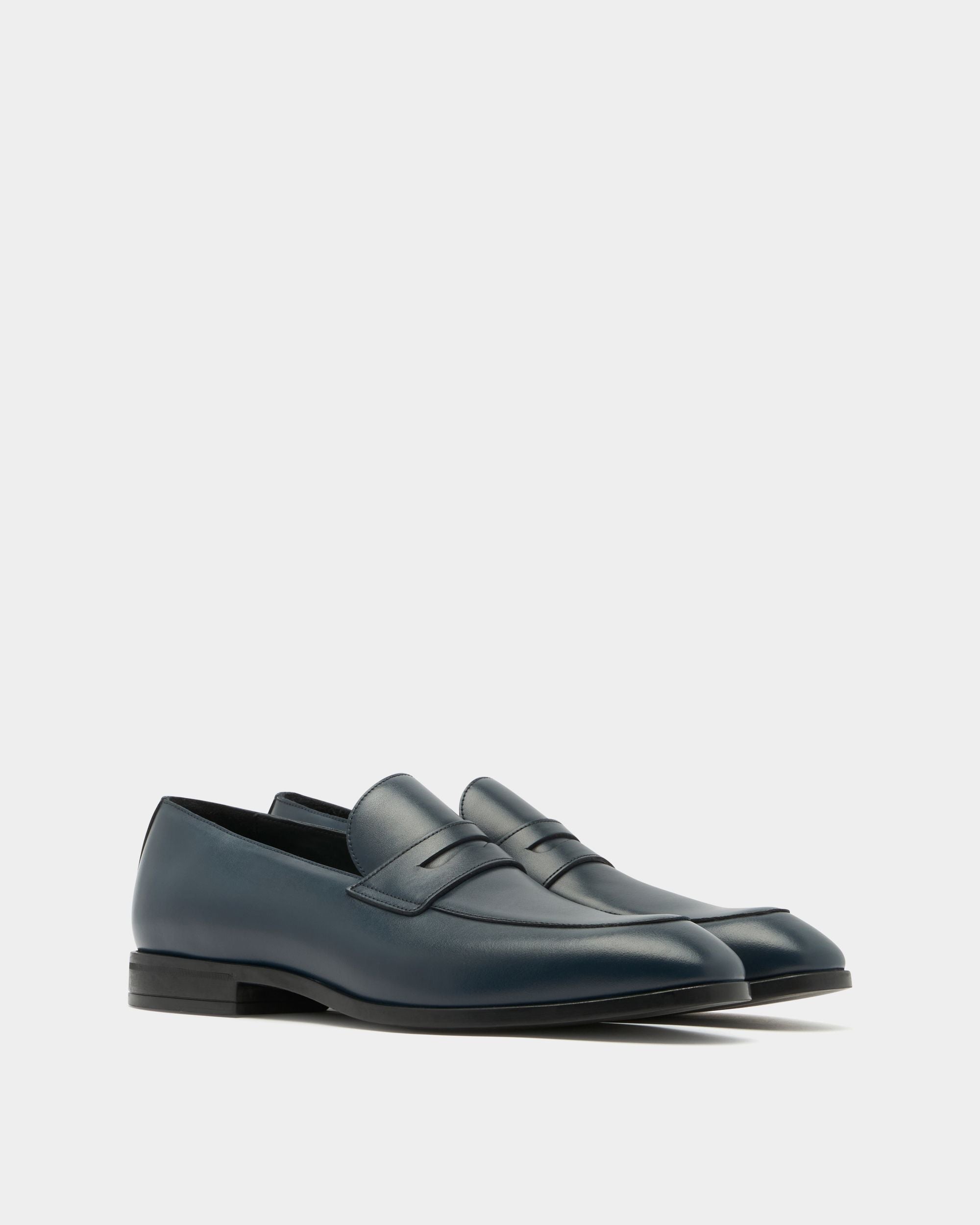 Bally Global - Onizy Loafer in Blue Leather - Blue