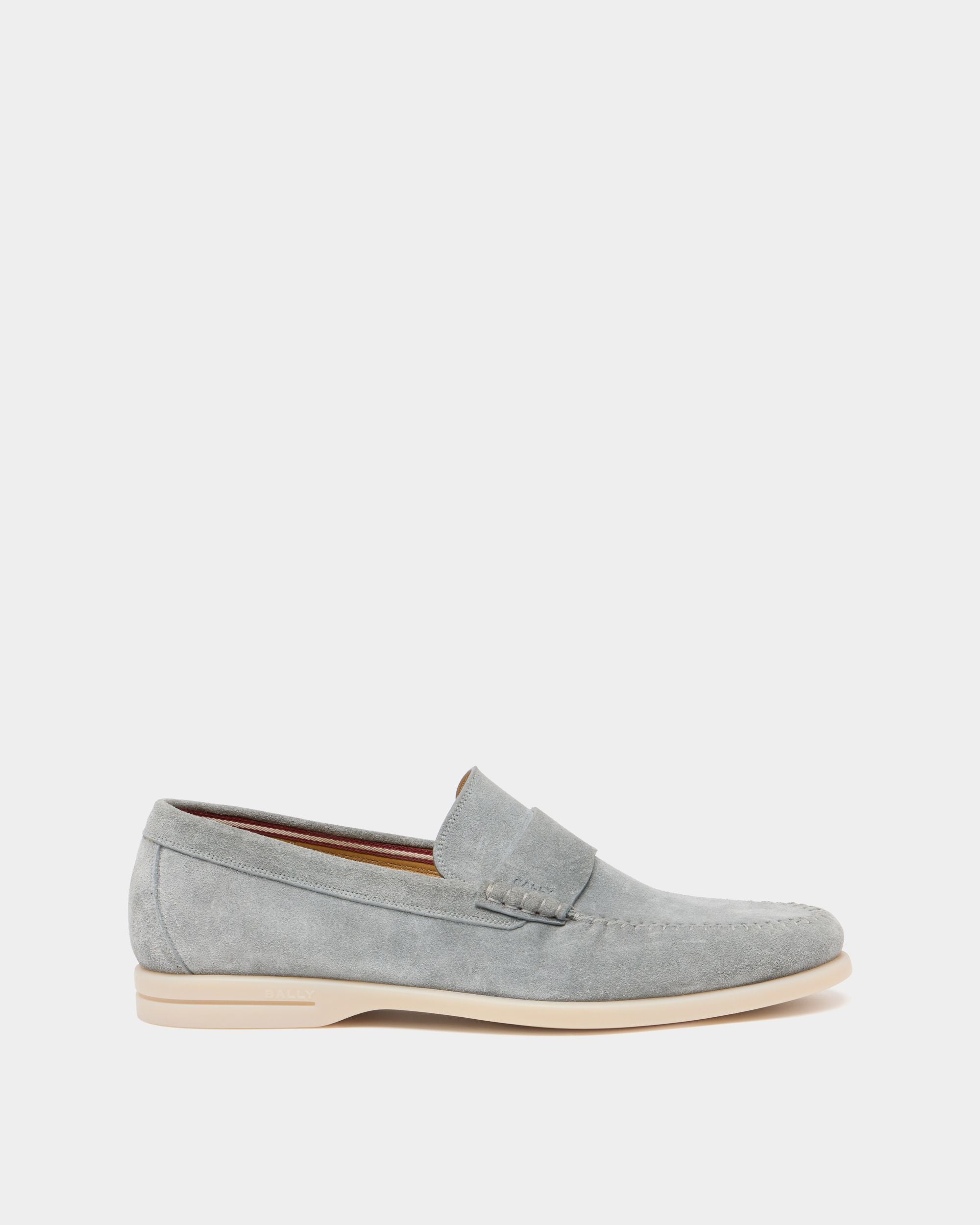 Bally Global - Switz Moc Loafer in Grey Suede - Grey
