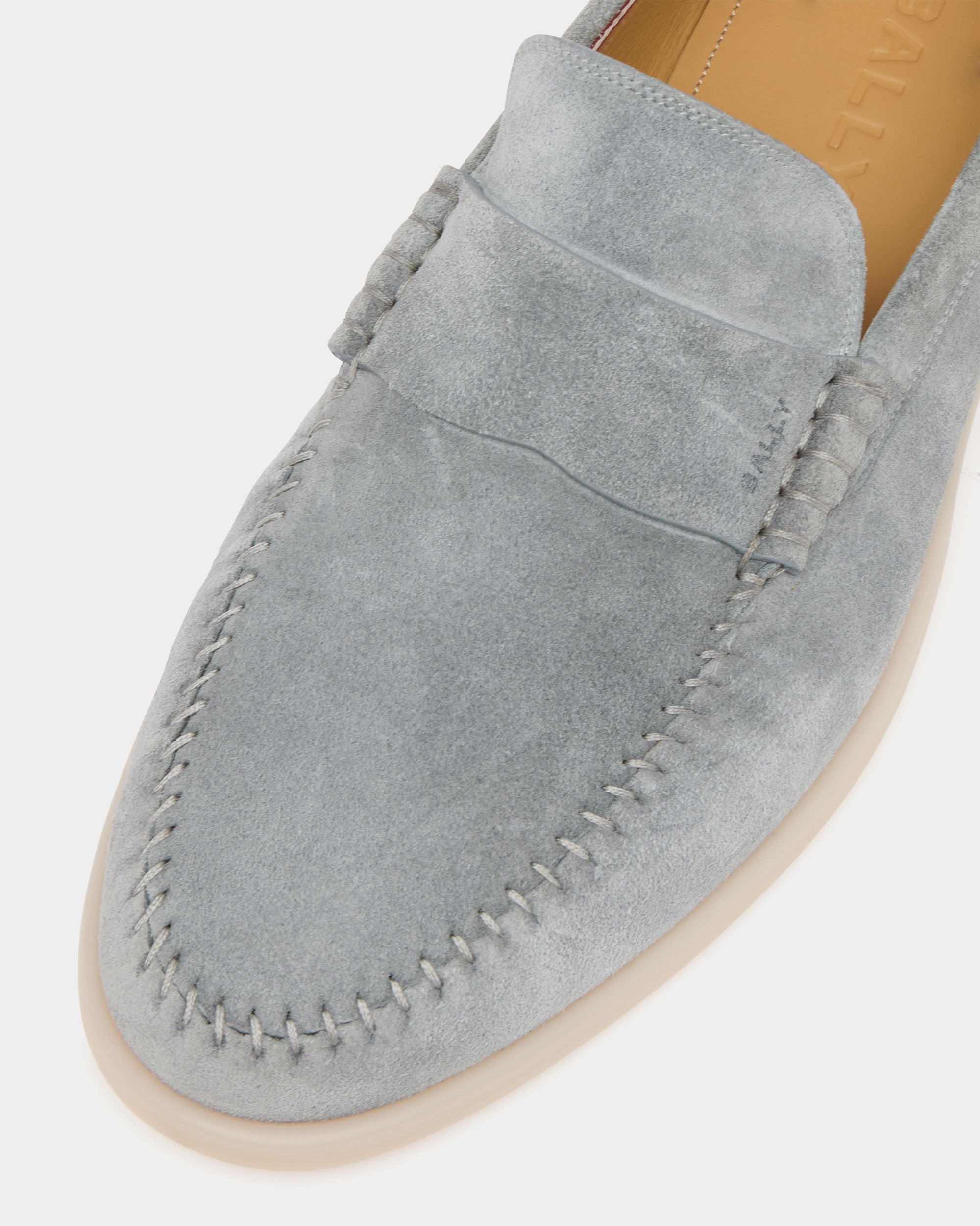 Bally Global - Switz Moc Loafer in Grey Suede - Grey