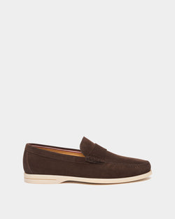 Switz Moc Loafer in Ebano Suede