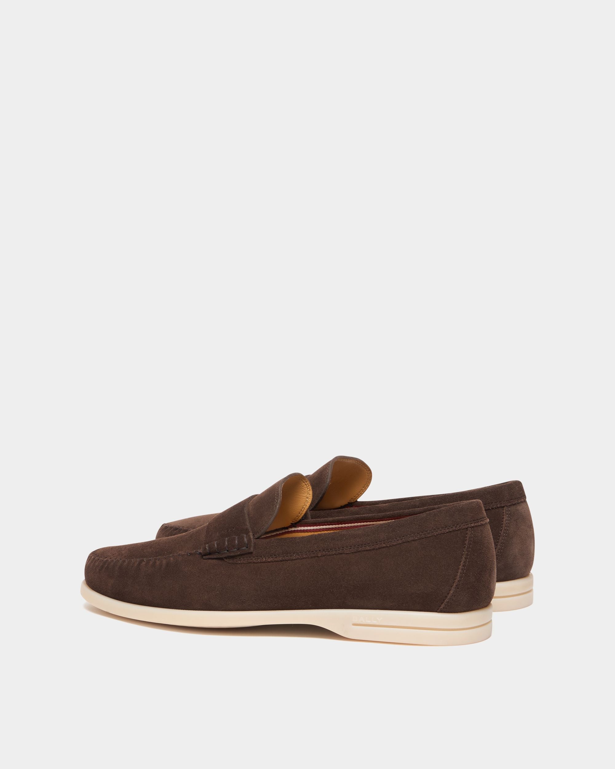 Bally Global - Switz Moc Loafer in Ebano Suede - Brown