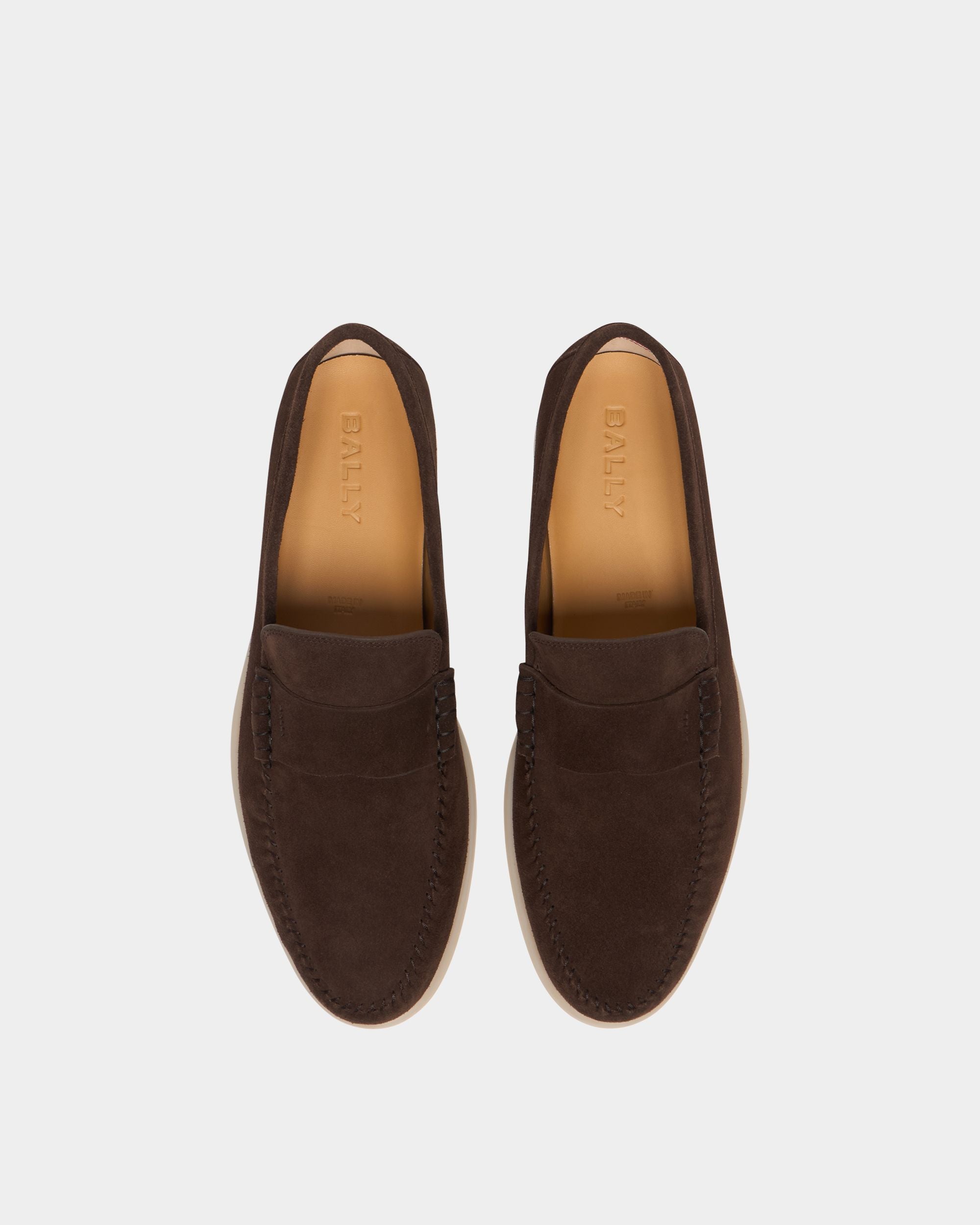 Bally Global - Switz Moc Loafer in Ebano Suede - Brown