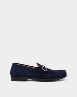 Drift Loafer in Navy Blue Suede