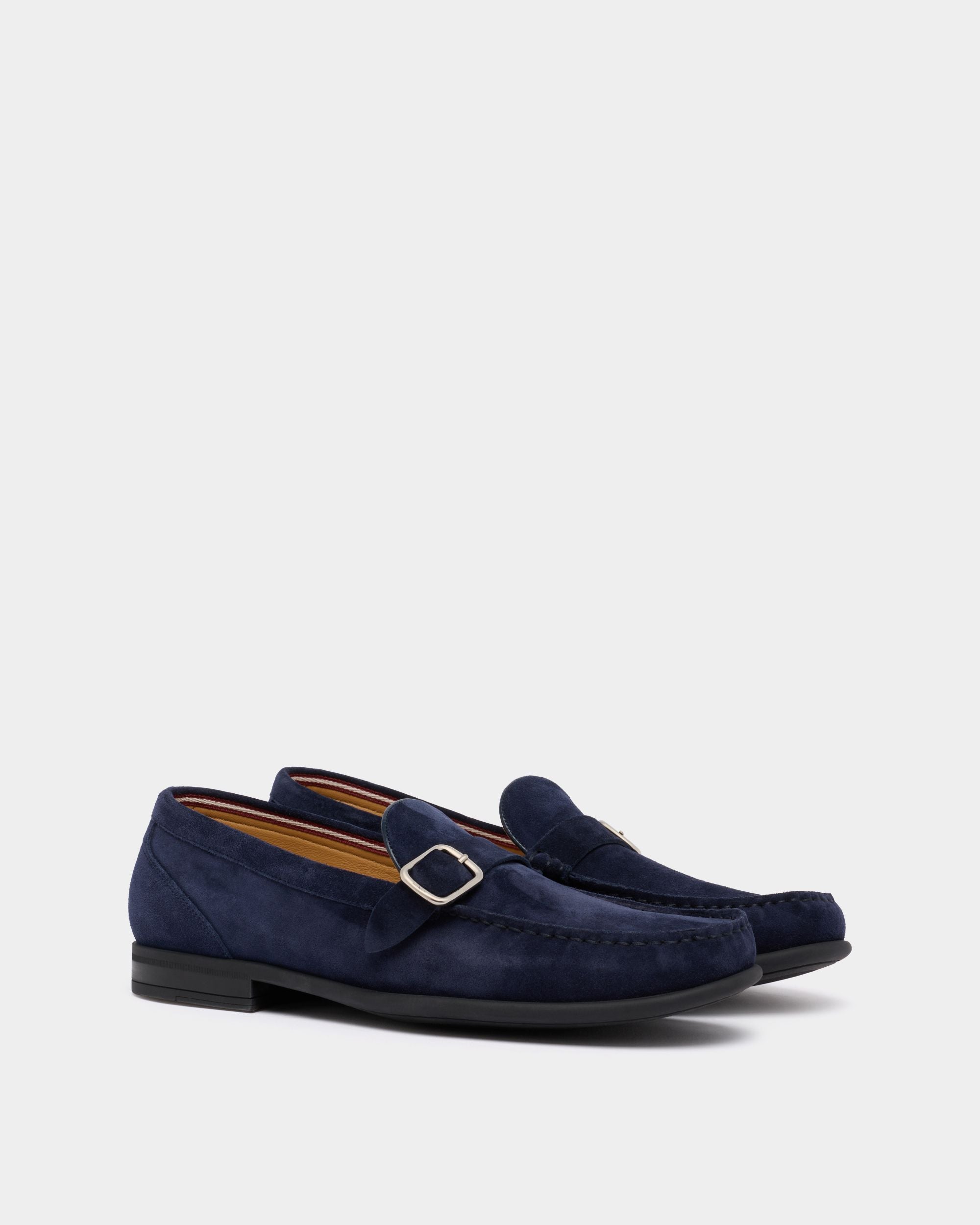 Bally Global - Drift Loafer in Navy Blue Suede - Blue