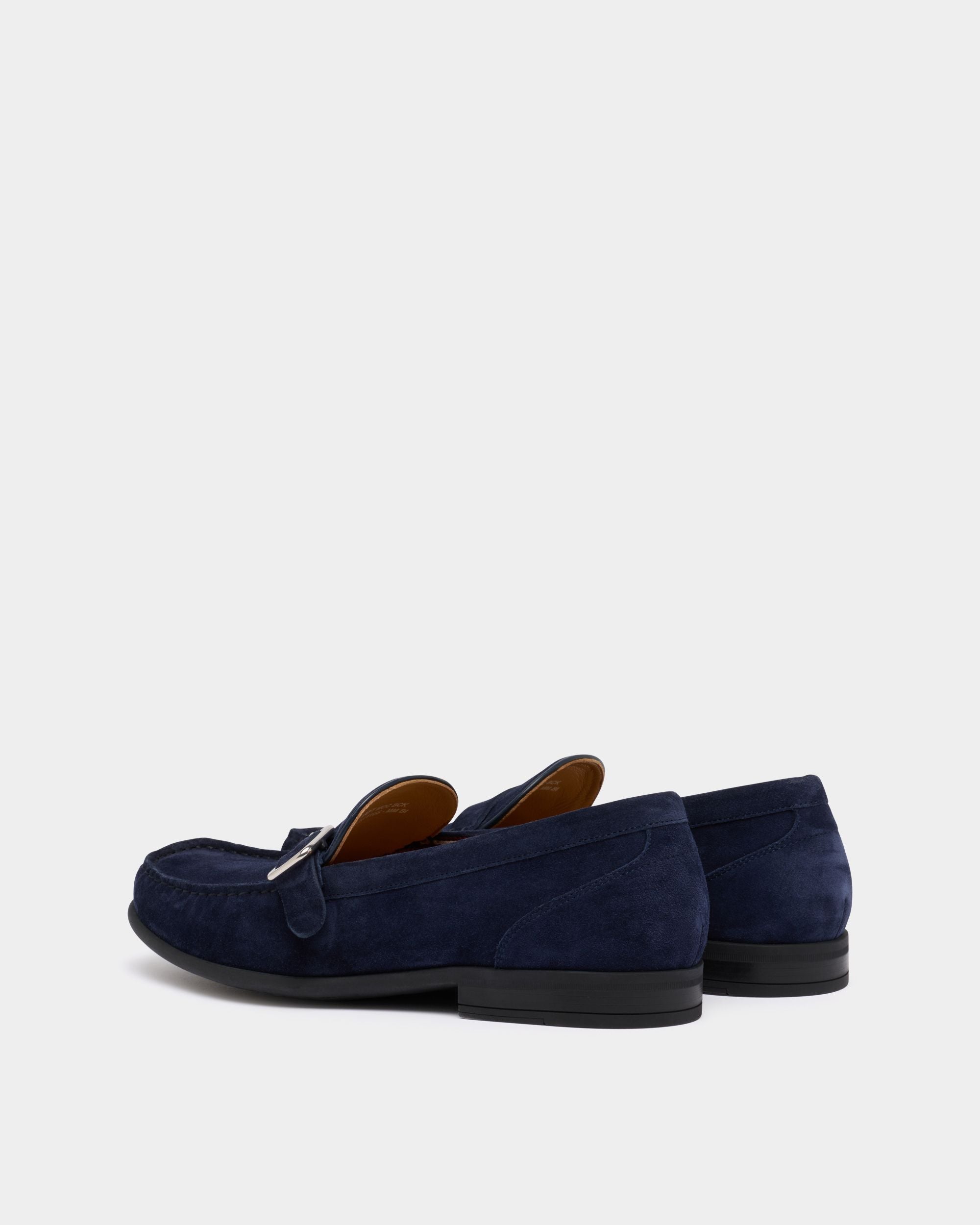 Bally Global - Drift Loafer in Navy Blue Suede - Blue
