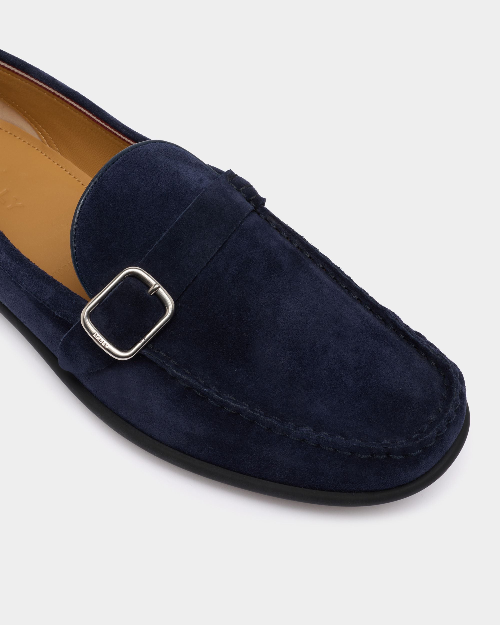 Bally Global - Drift Loafer in Navy Blue Suede - Blue