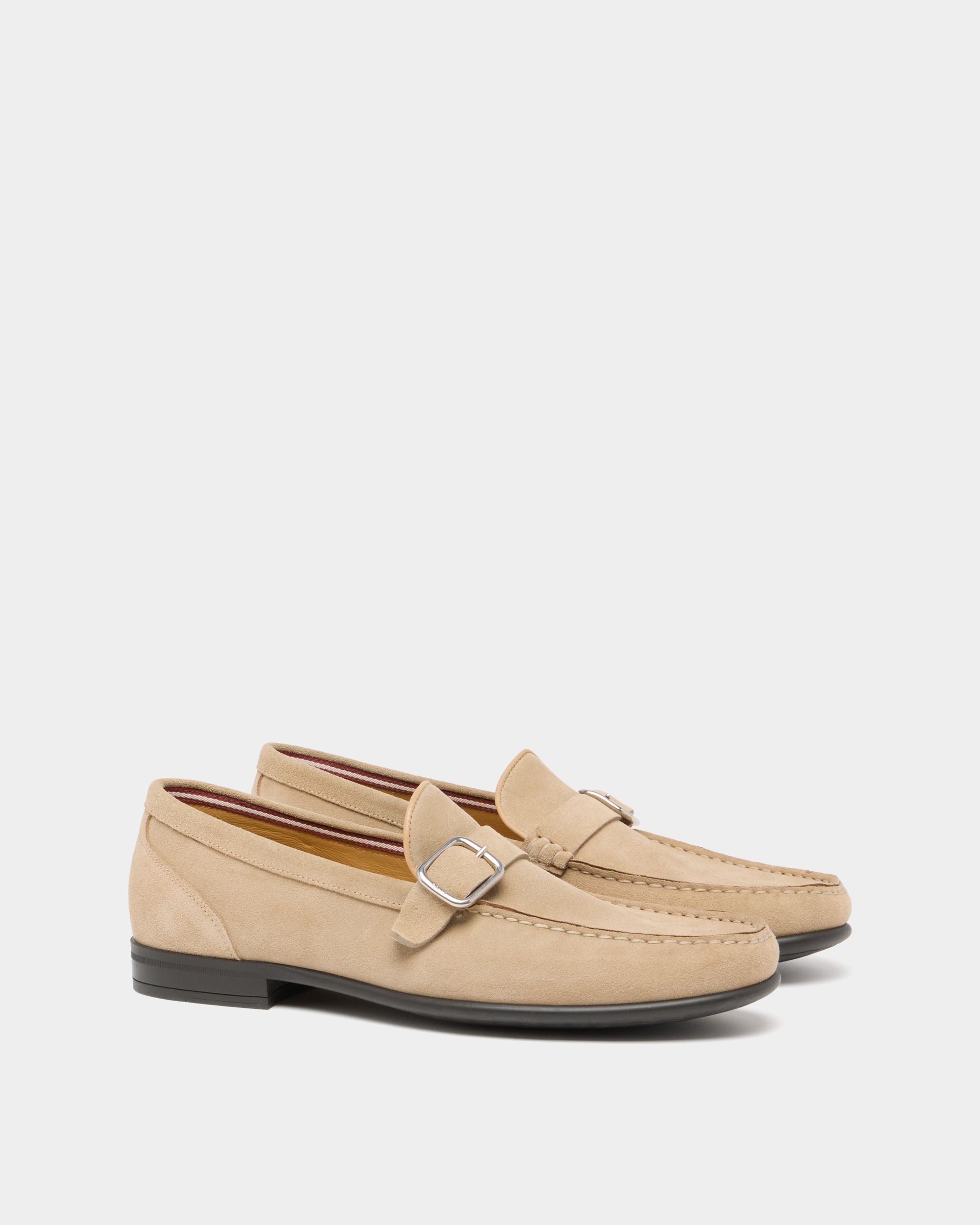 Bally Global - Drift Loafer in Beige Suede - Beige