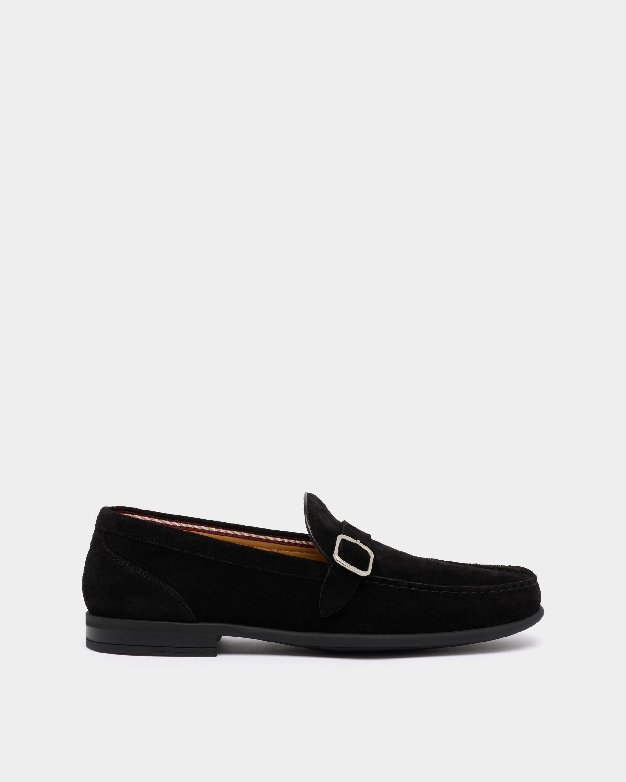 Bally Global - Drift Loafer in Black Suede - Black
