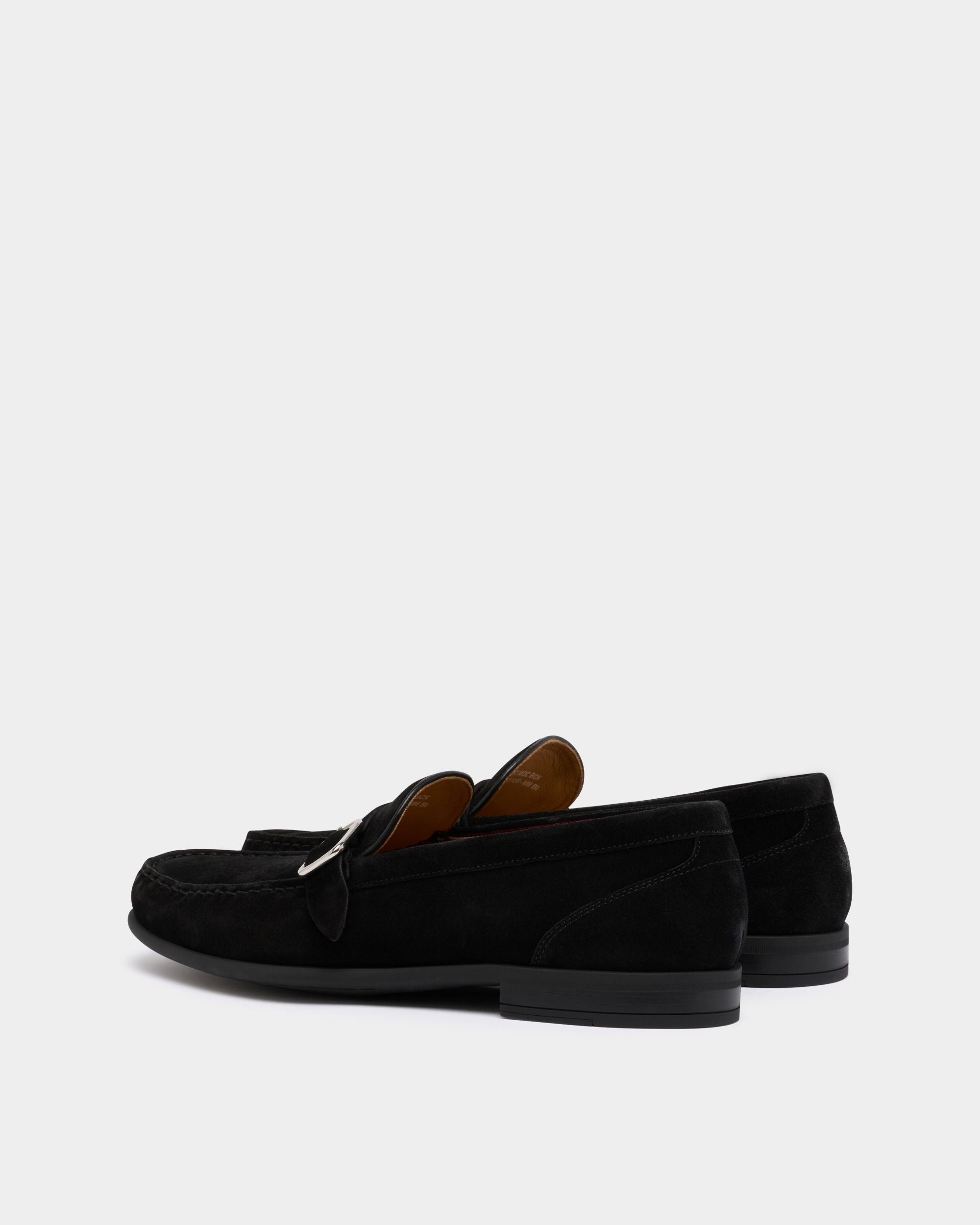 Bally Global - Drift Loafer in Black Suede - Black