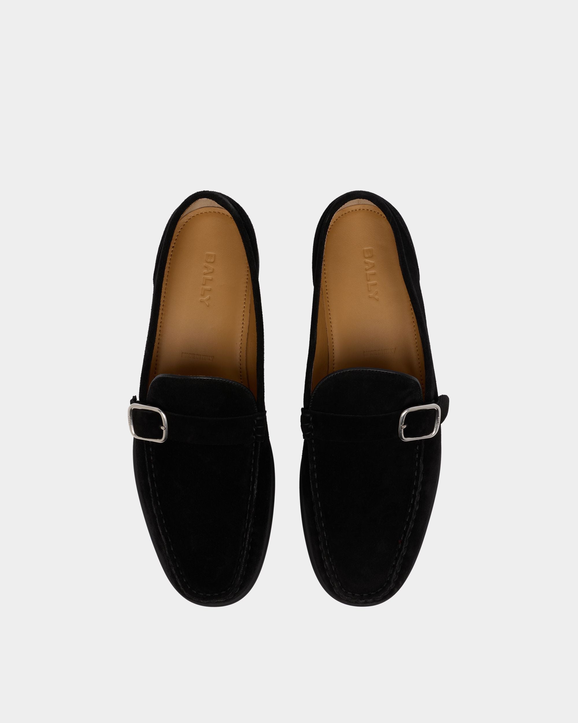 Bally Global - Drift Loafer in Black Suede - Black