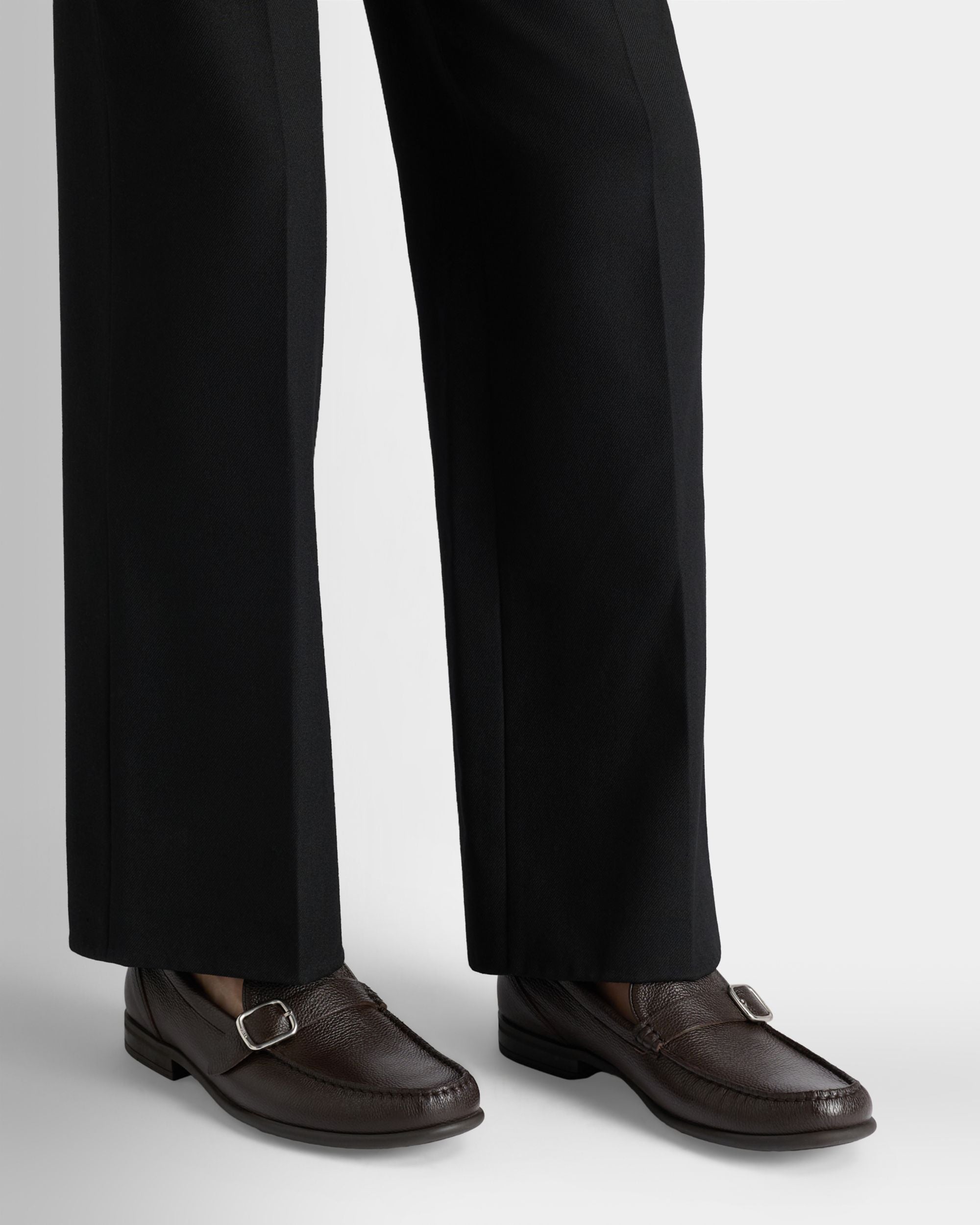Bally Global - Drift Loafer in Ebano Grained Leather - Brown