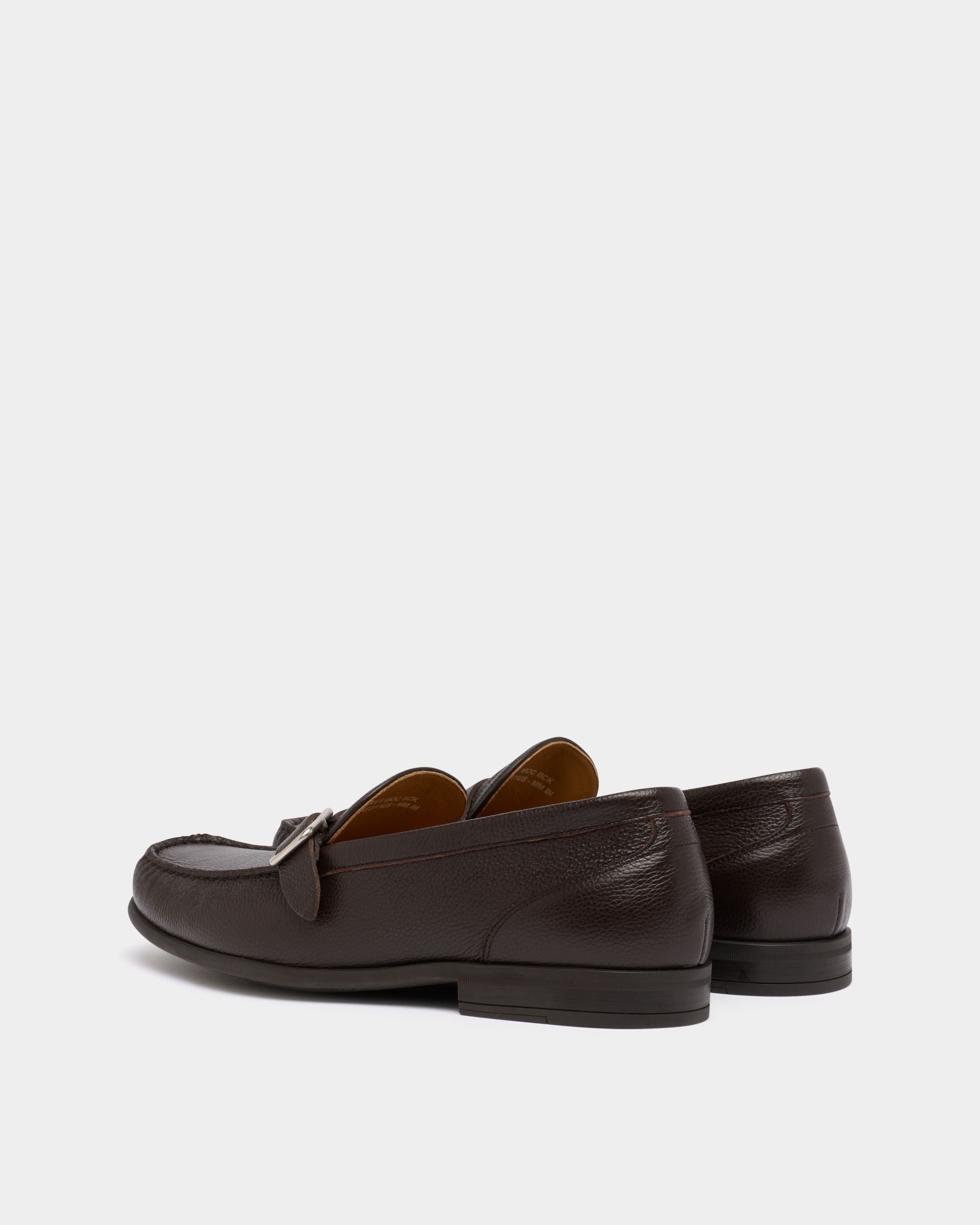 Bally Global - Drift Loafer in Ebano Grained Leather - Brown