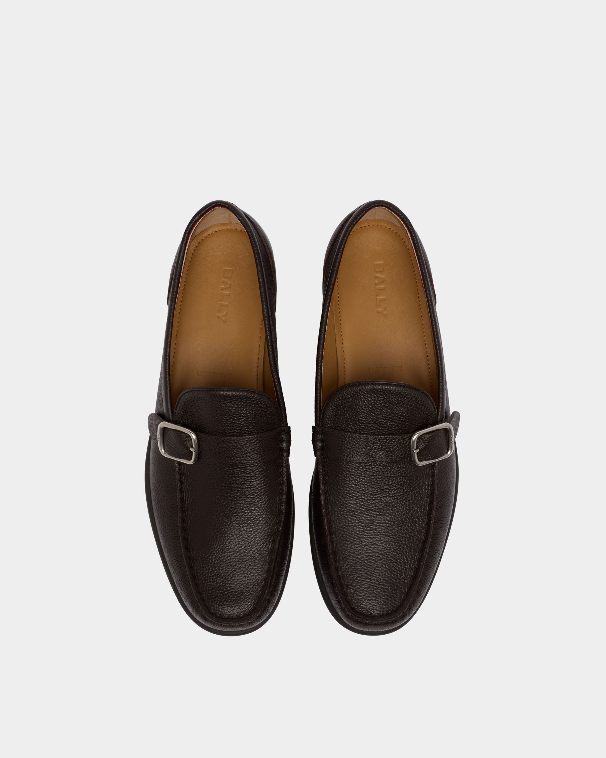 Bally Global - Drift Loafer in Ebano Grained Leather - Brown