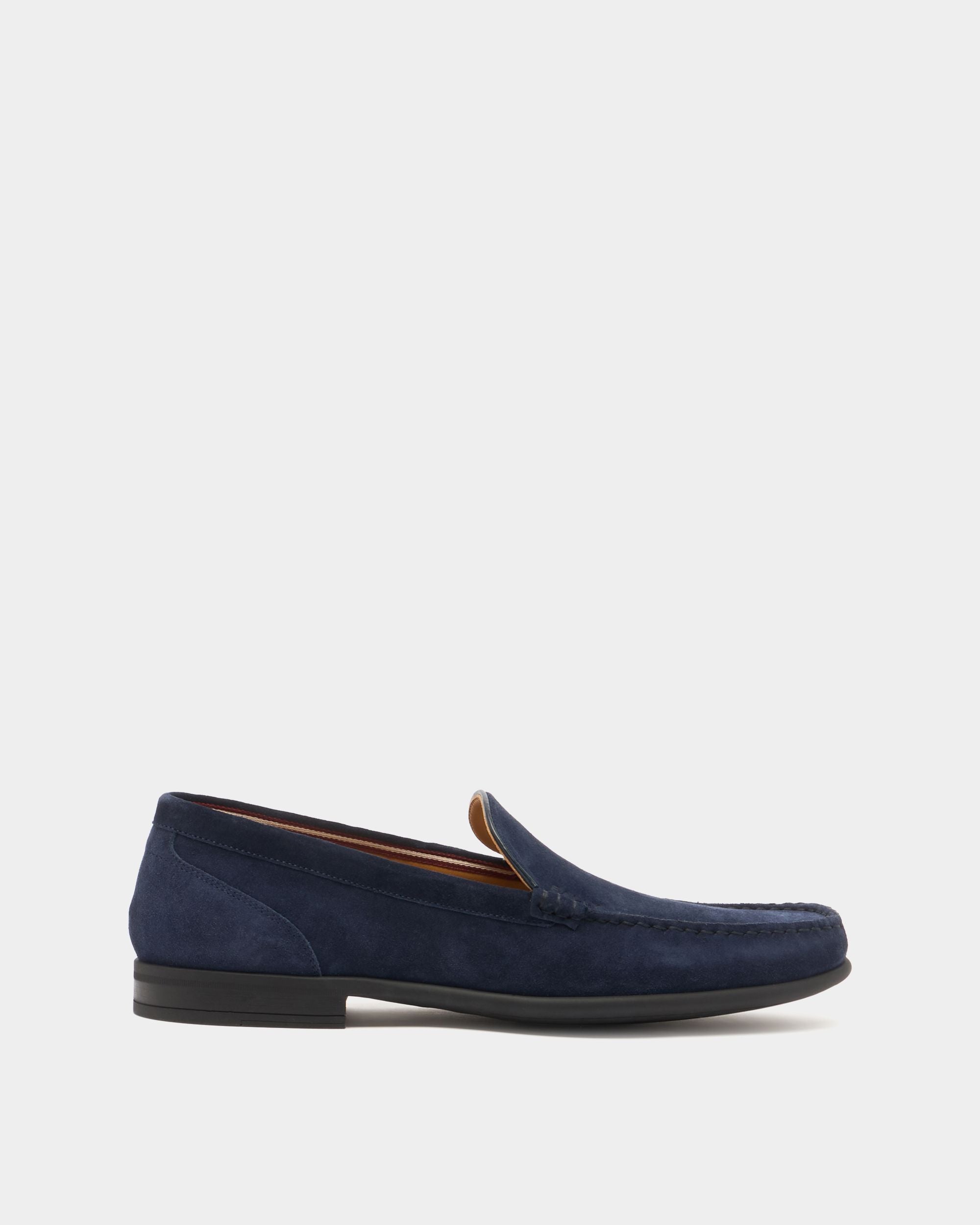 Bally Global - Drift Loafer in Navy Blue Suede - Blue