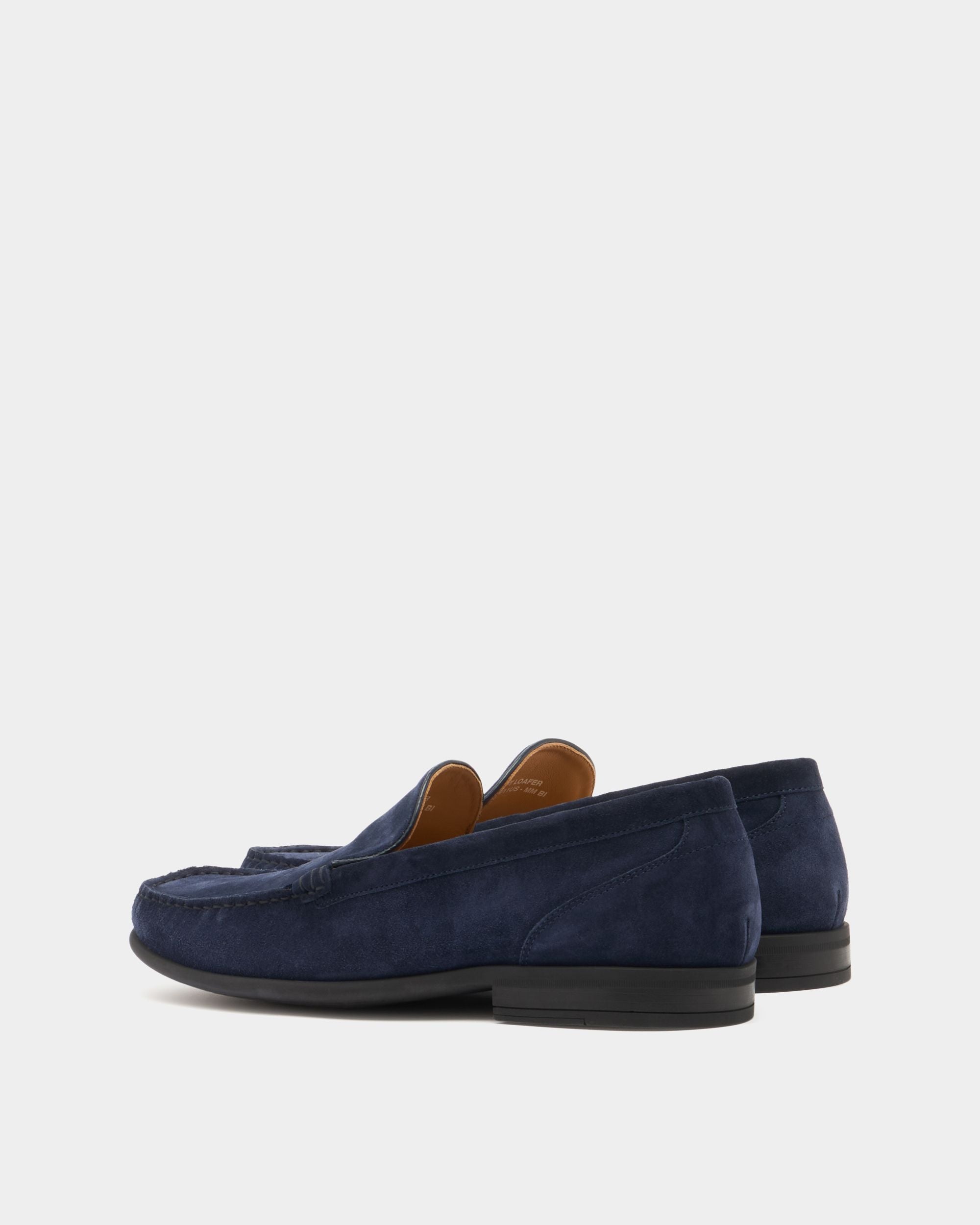 Bally Global - Drift Loafer in Navy Blue Suede - Blue