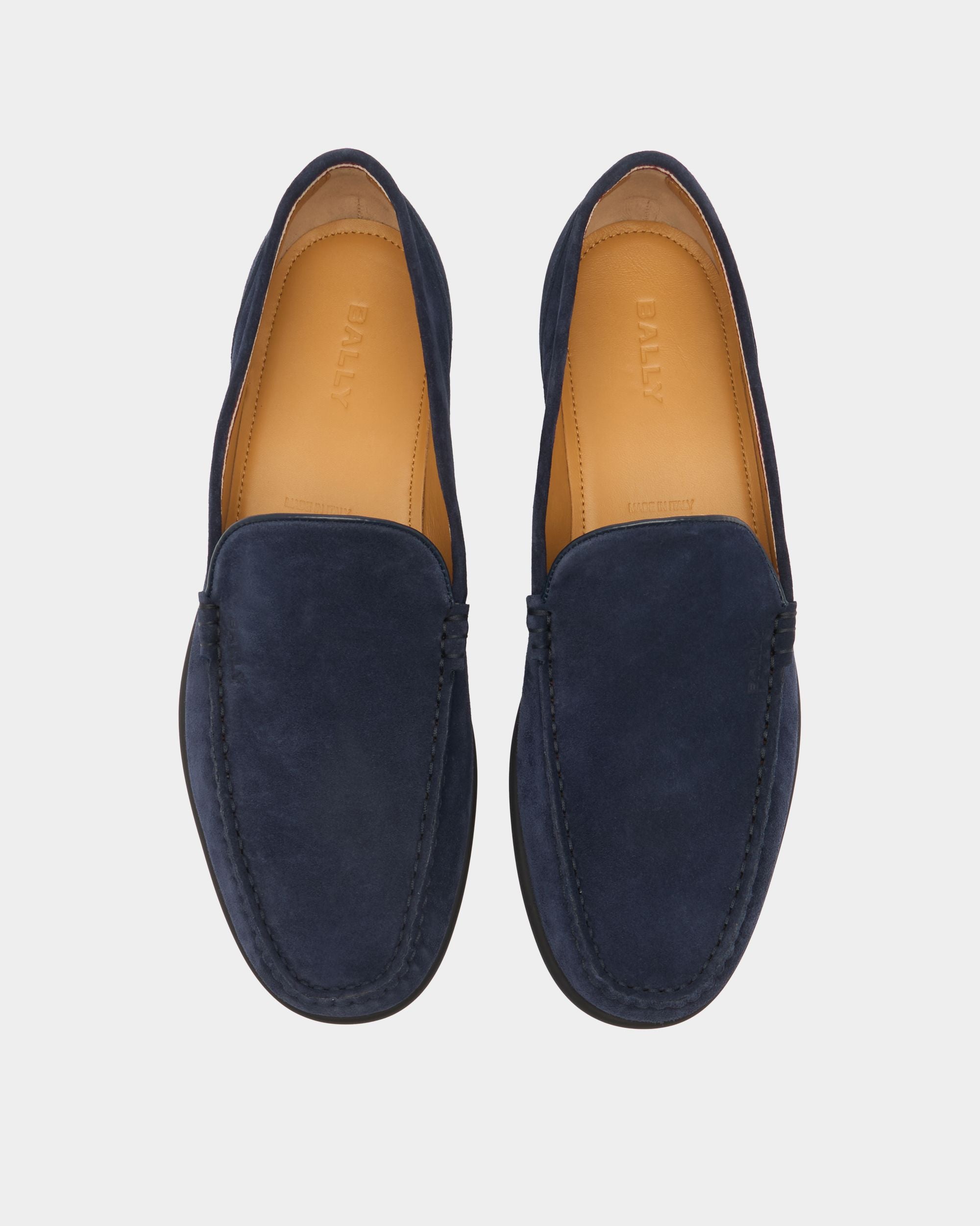 Bally Global - Drift Loafer in Navy Blue Suede - Blue