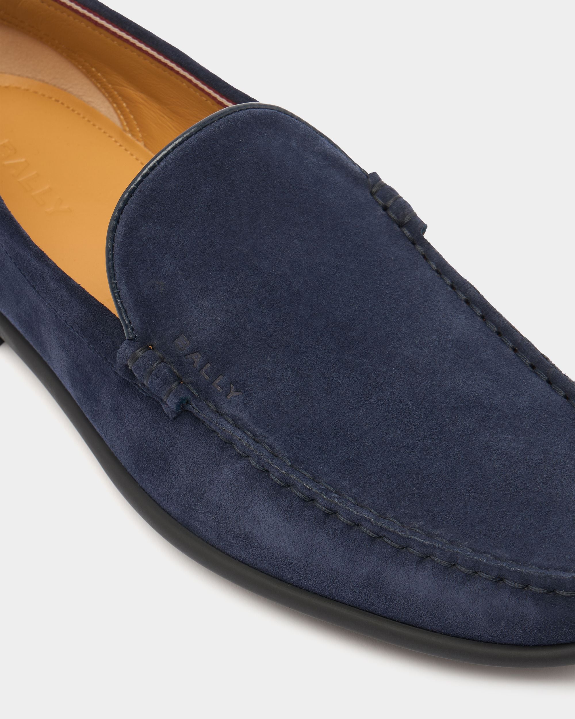 Bally Global - Drift Loafer in Navy Blue Suede - Blue