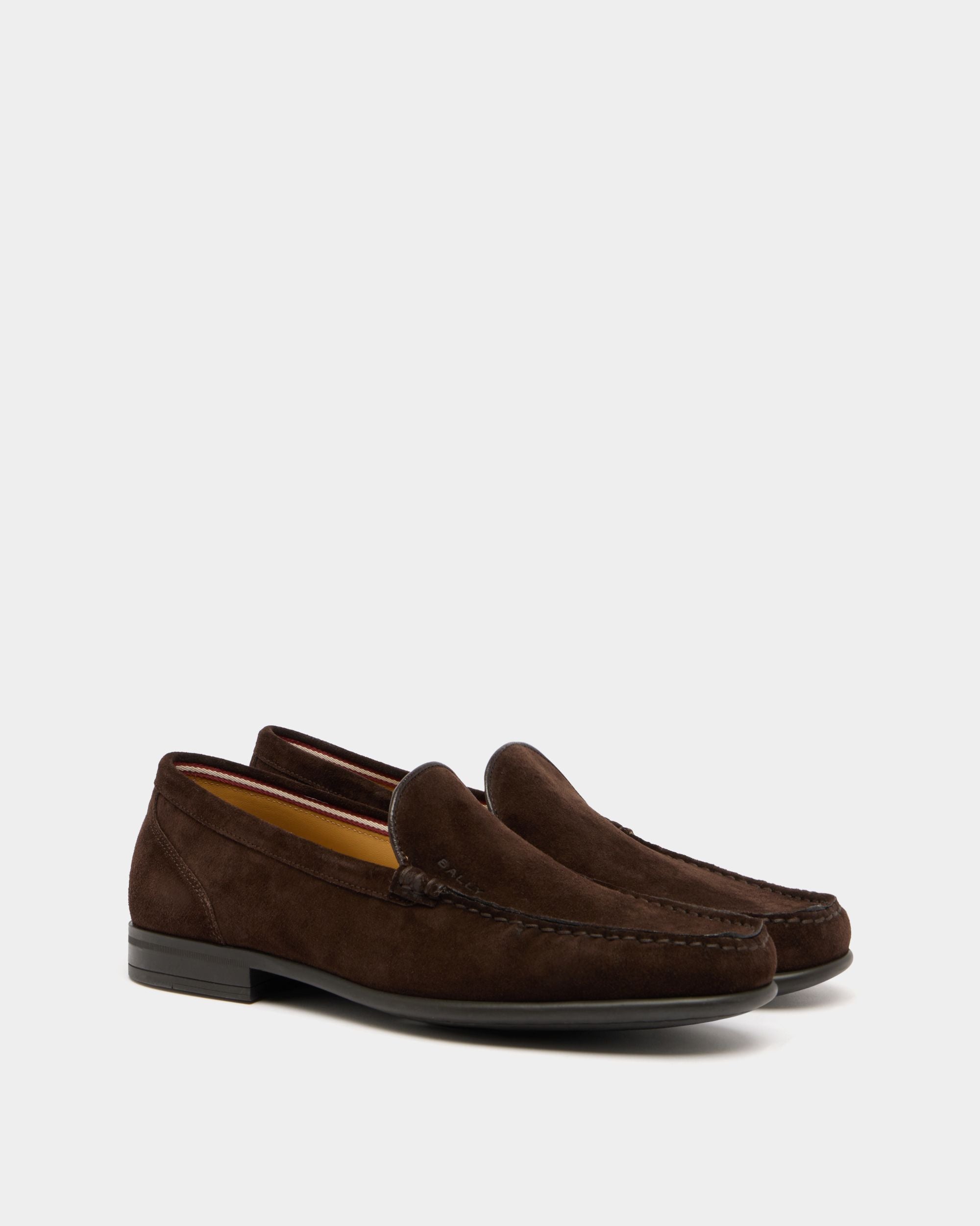 Bally Global - Drift Loafer in Ebano Suede - Brown