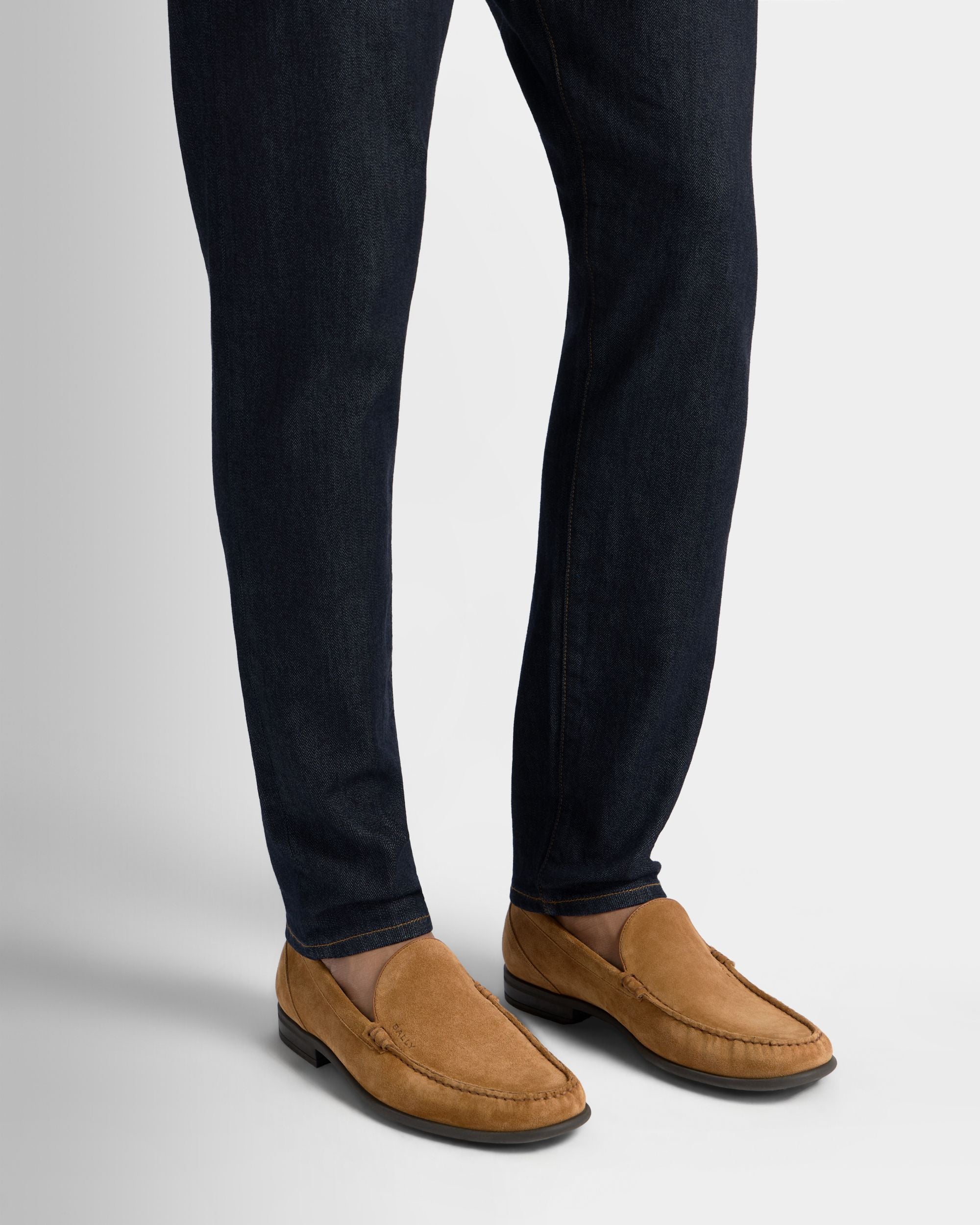 Bally Global - Drift Loafer in Brown Suede - Brown