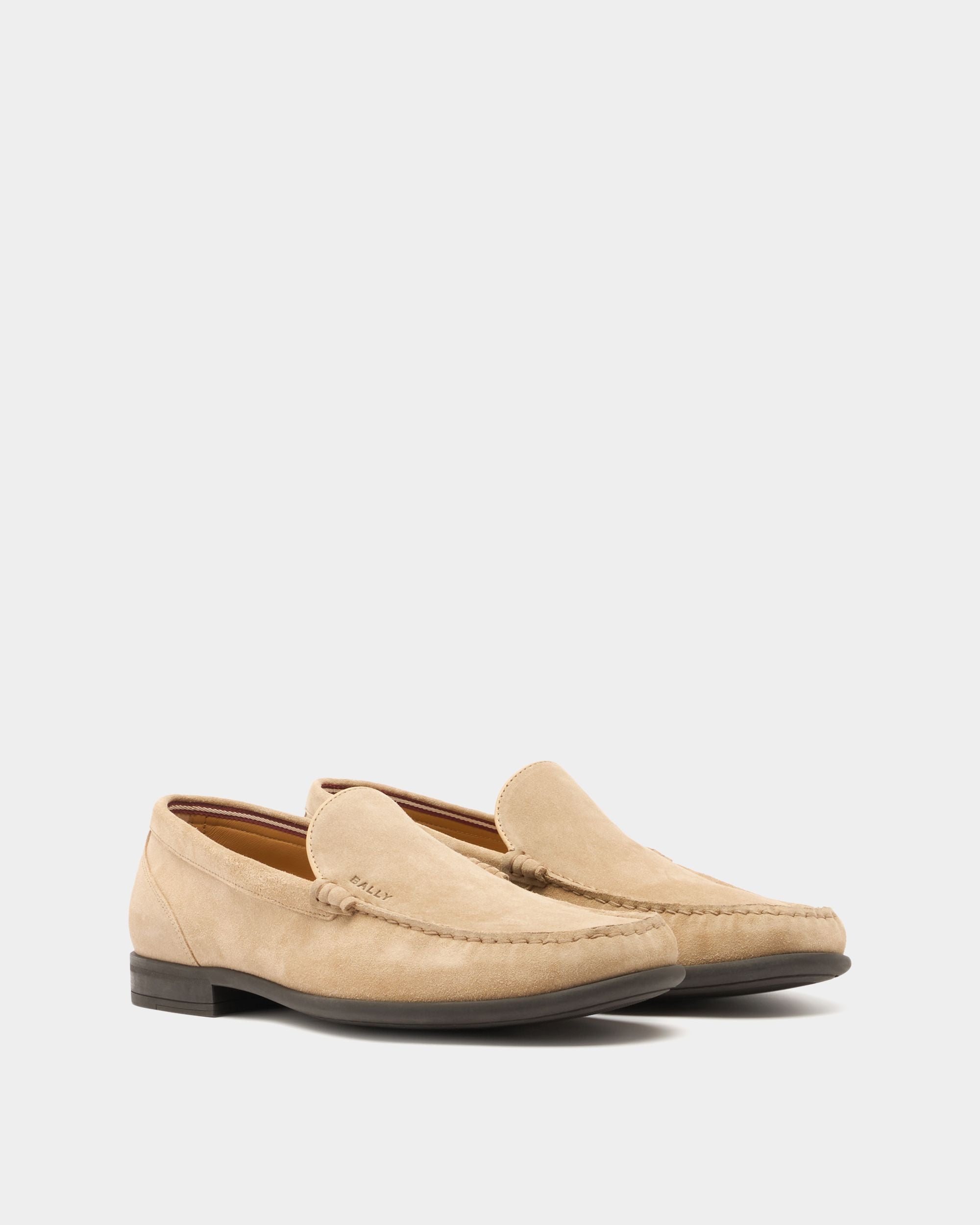 Bally Global - Drift Loafer in Beige Suede - Beige