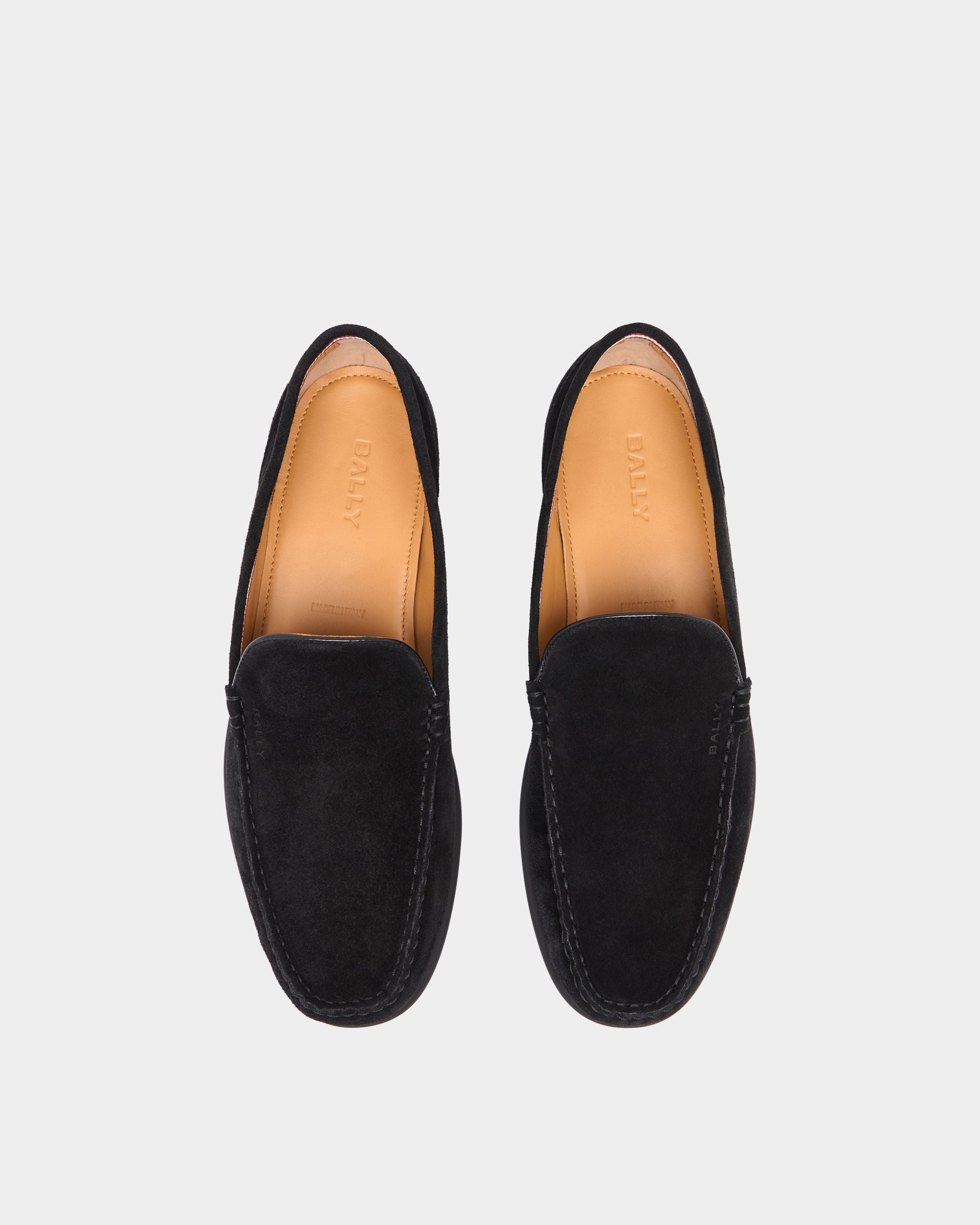 Bally Global - Drift Loafer in Black Suede - Black