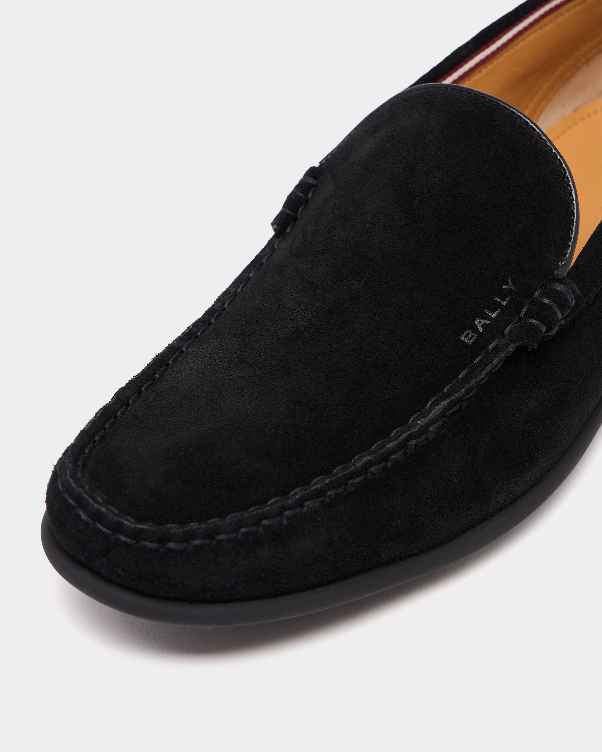 Bally Global - Drift Loafer in Black Suede - Black