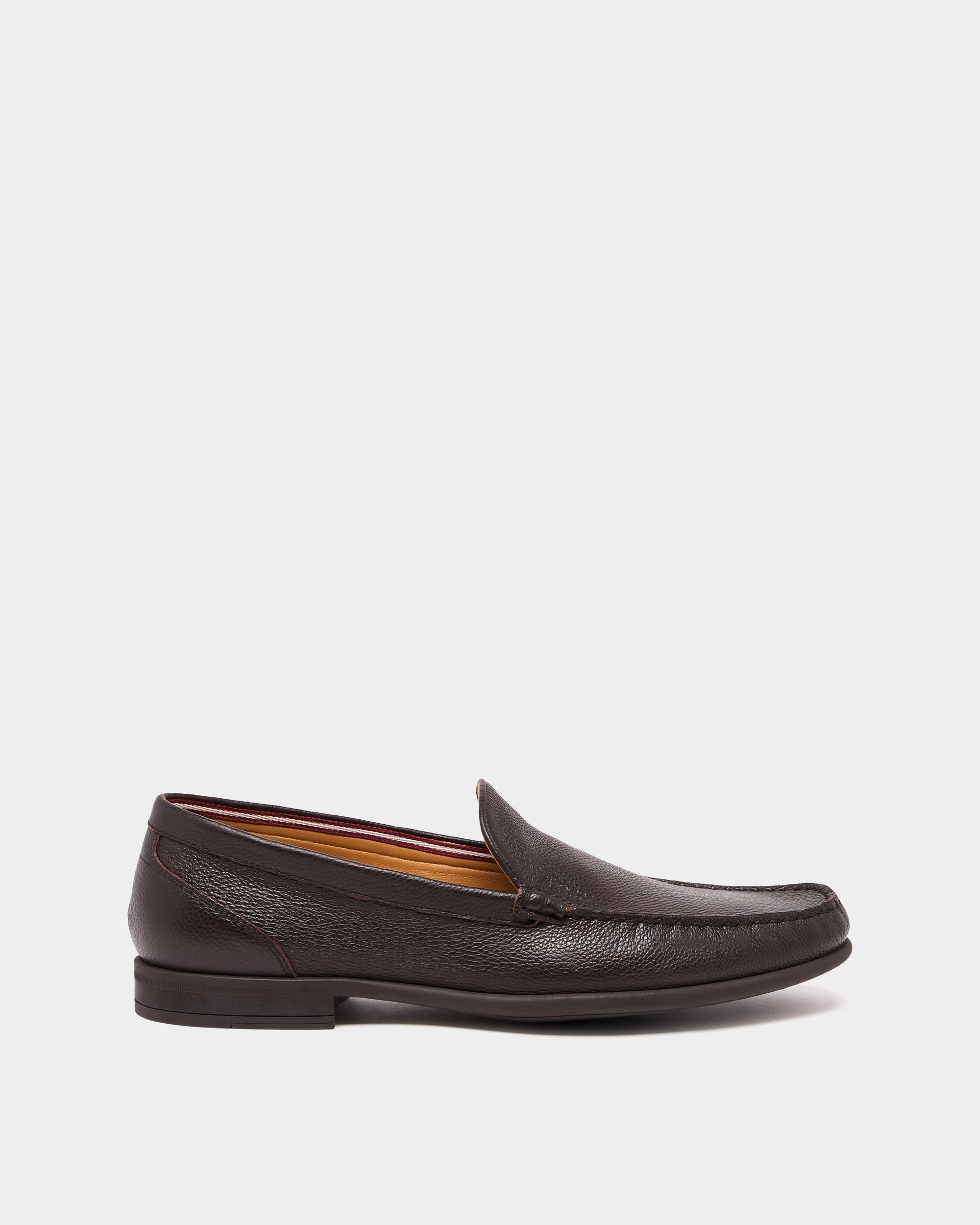 Bally Global - Drift Loafer in Ebano Grained Leather - Brown