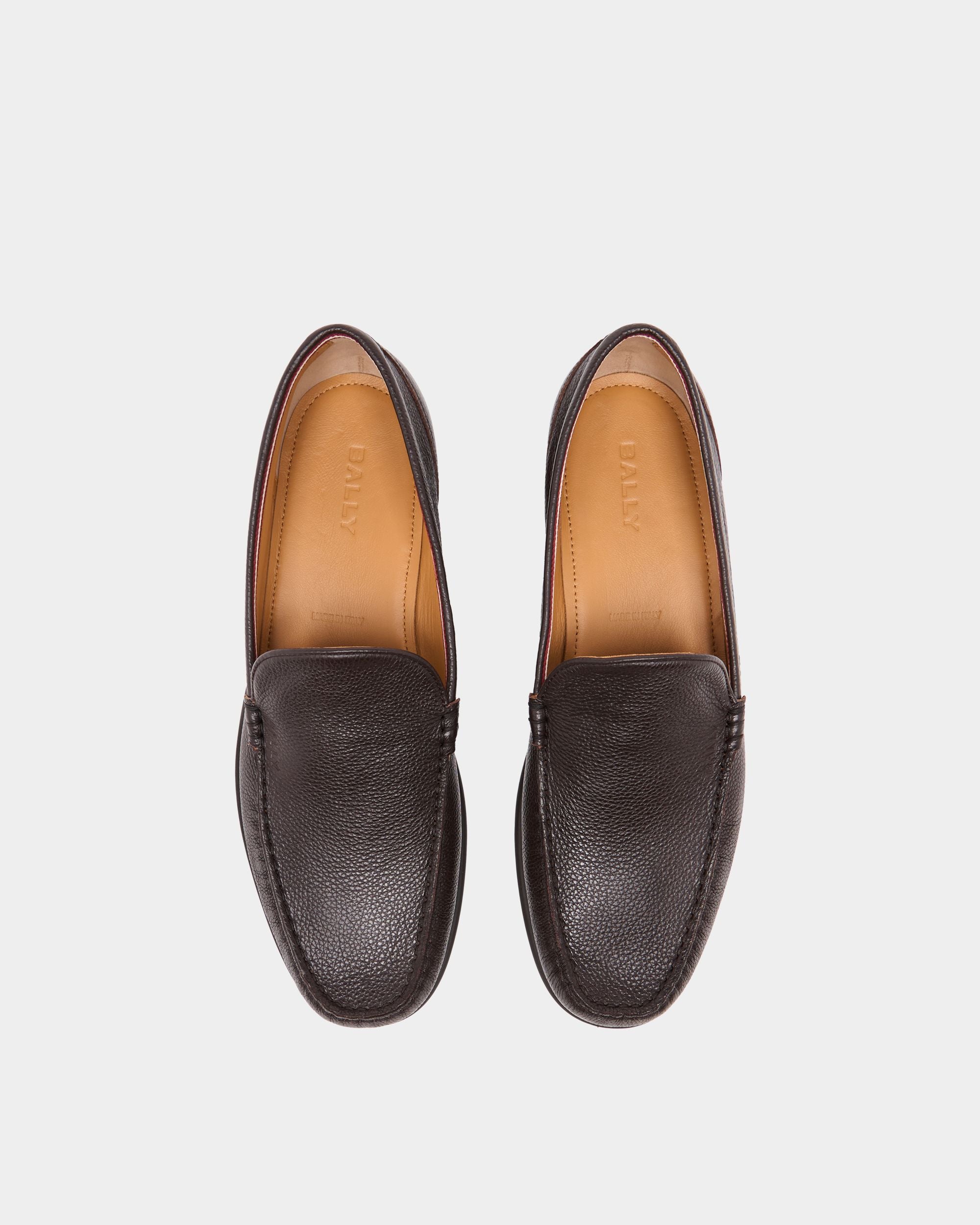 Bally Global - Drift Loafer in Ebano Grained Leather - Brown