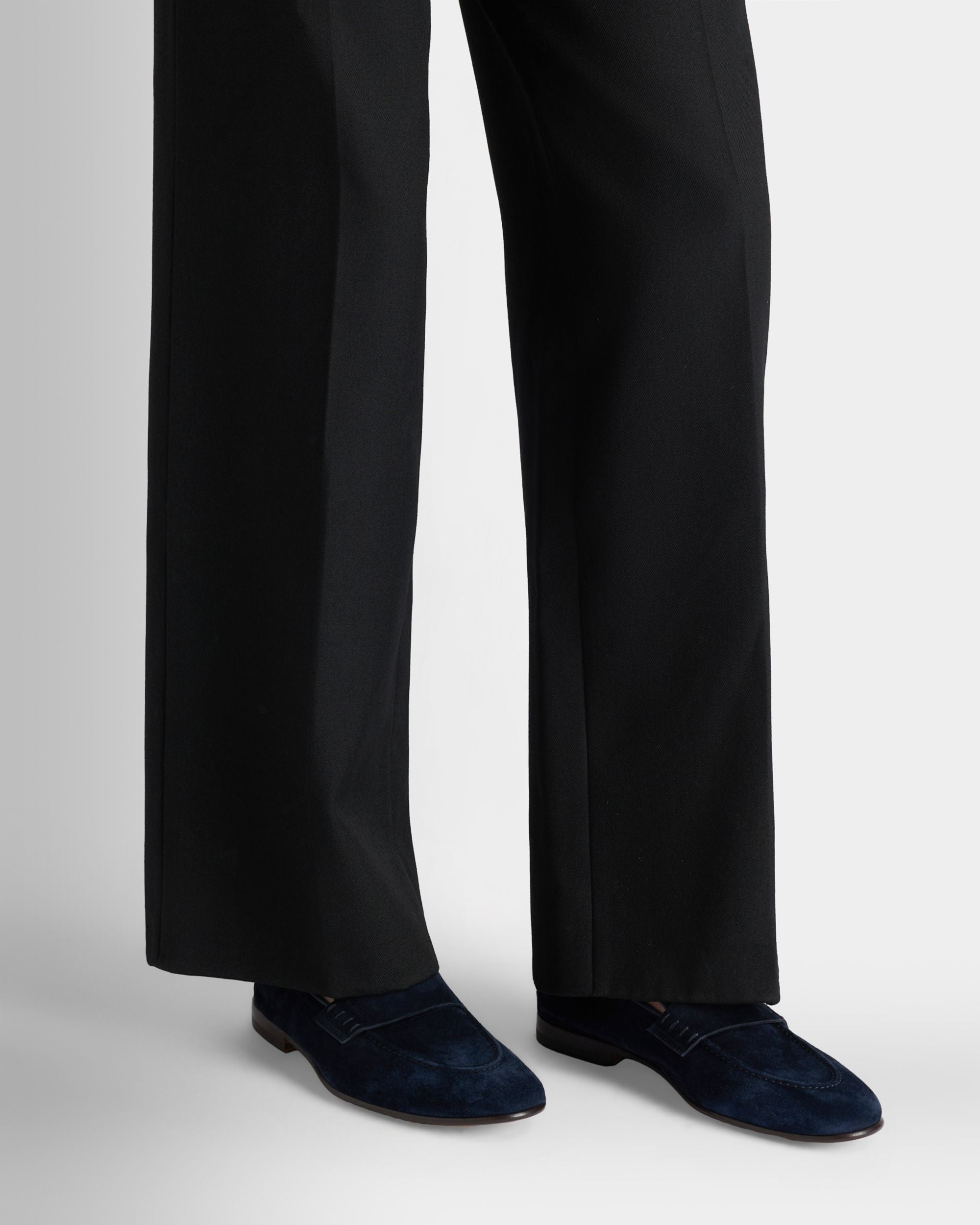 Bally Global - Elios Loafer in Blue Suede - Blue